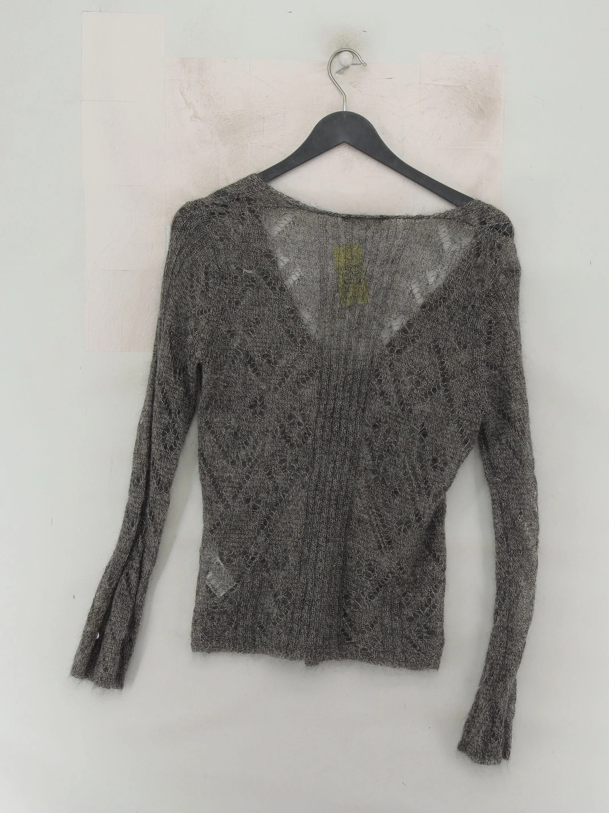 Luisa Cerano Women's Cardigan UK 10 Grey Polyamide - Image 2