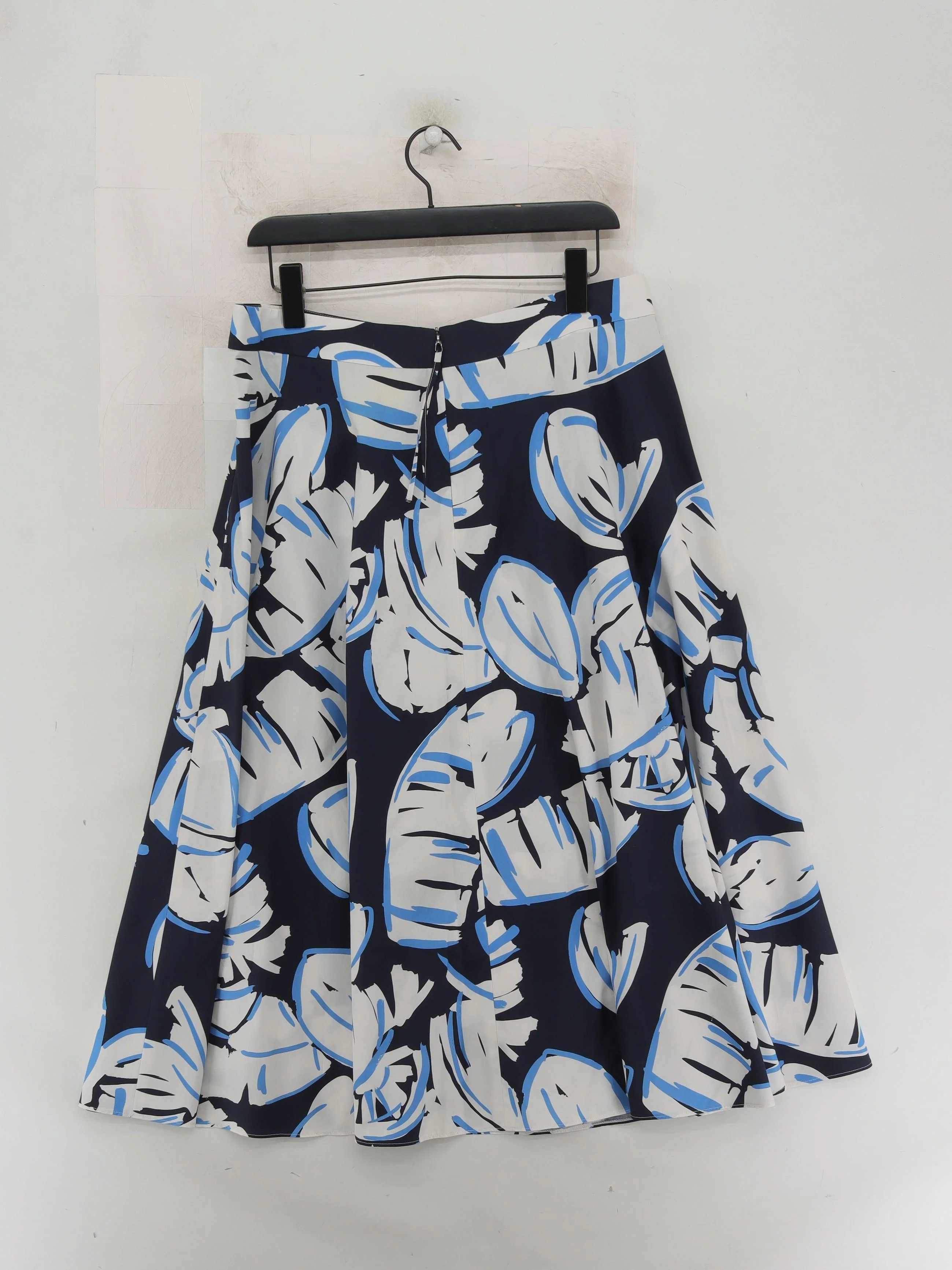 Luisa Cerano Women's Midi Skirt UK 16 Blue Floral 100% Other Midi A-Line - Image 2