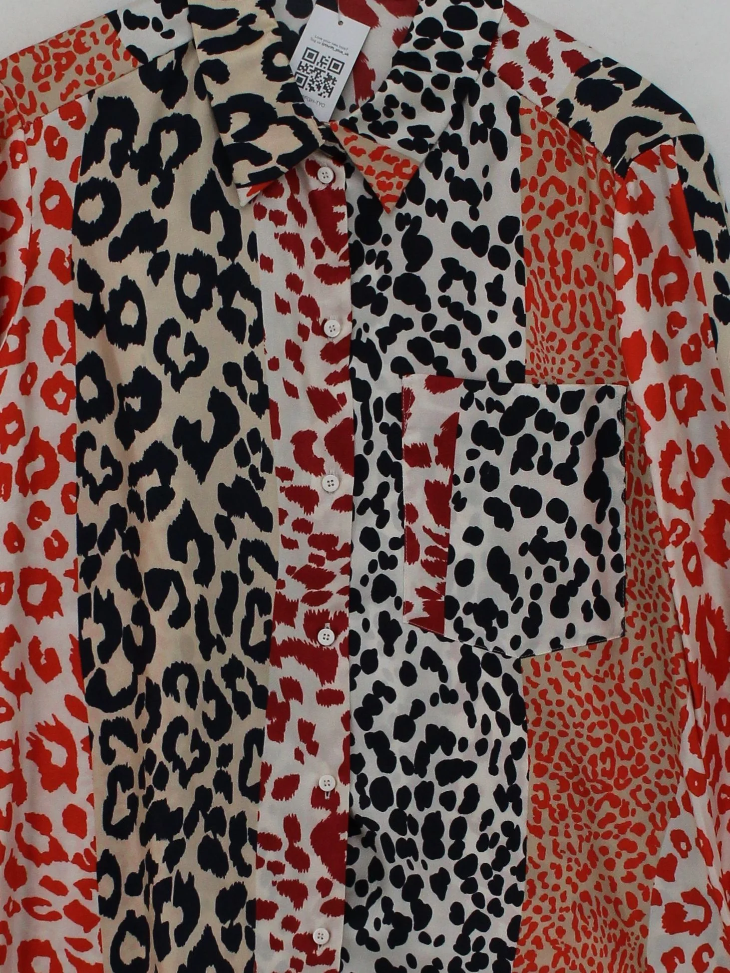 Luisa Cerano Women's Shirt M Multi 100% Silk Basic - Image 3
