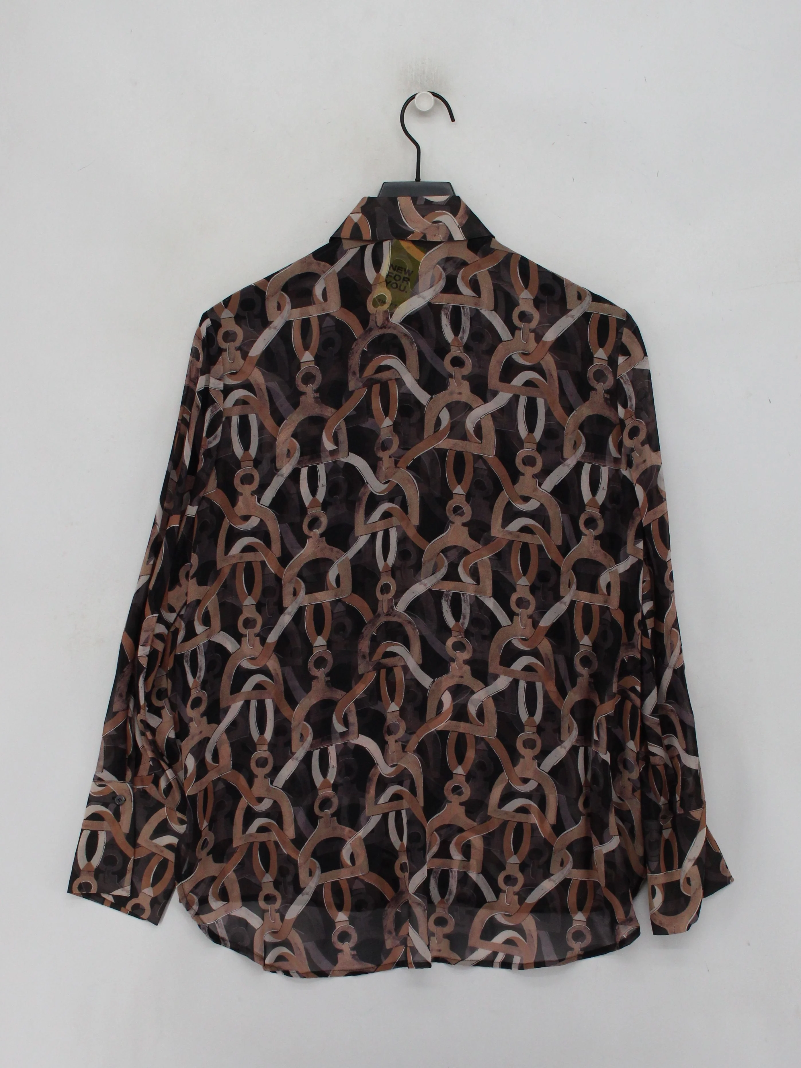 Luisa Cerano Women's Shirt M Multi 100% Silk Basic - Image 2