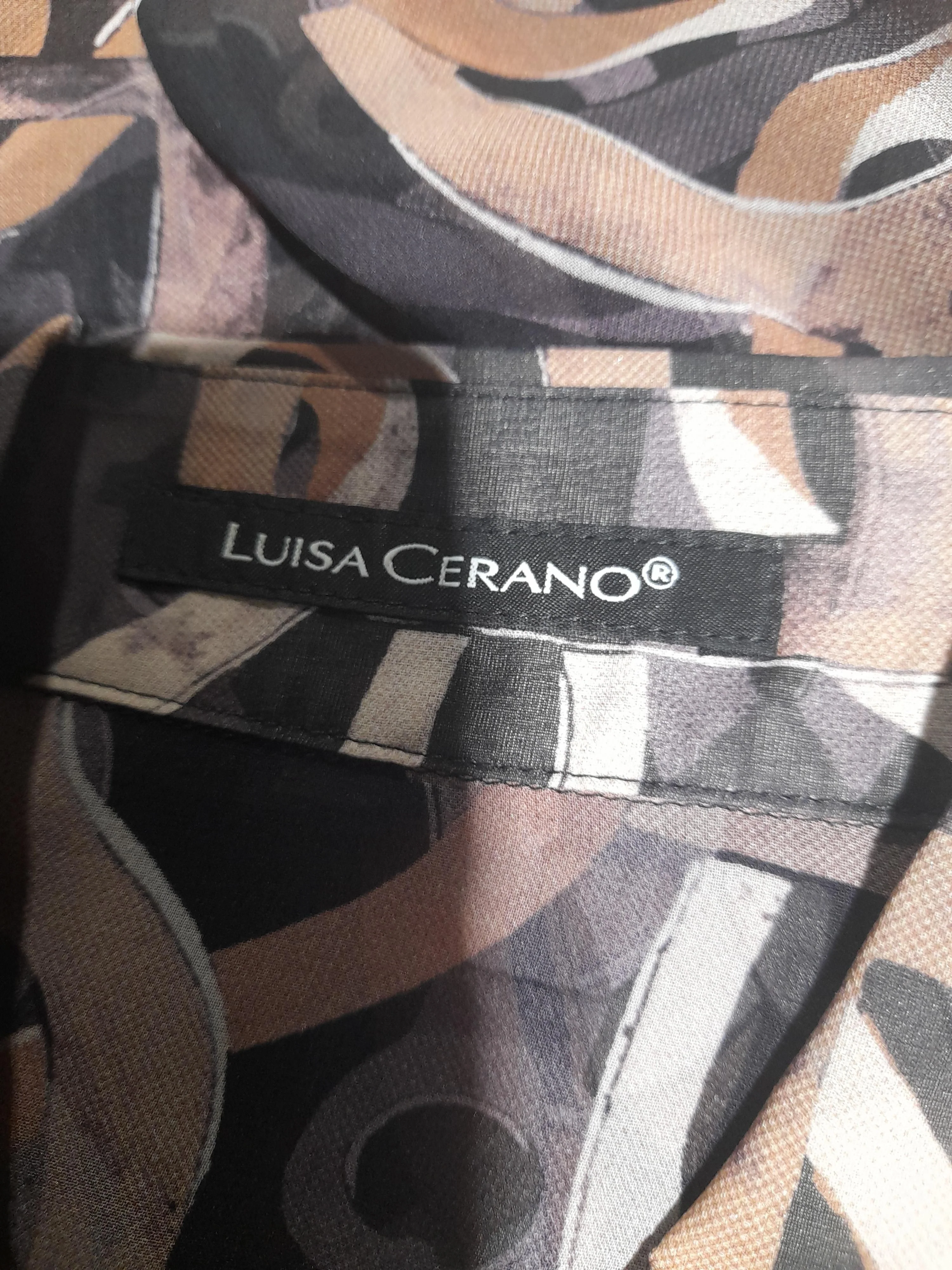 Luisa Cerano Women's Shirt M Multi 100% Silk Basic - Image 5