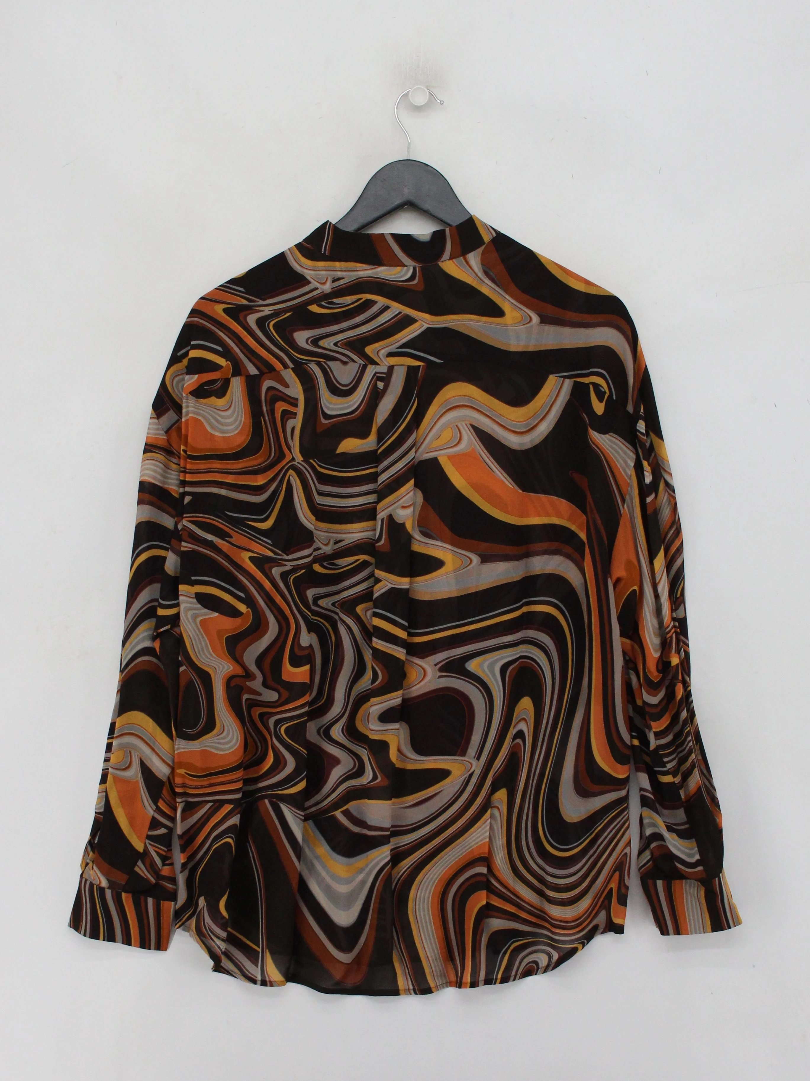 Luisa Cerano Women's Shirt M Multi 100% Viscose Long Sleeve Collared Basic - Image 2