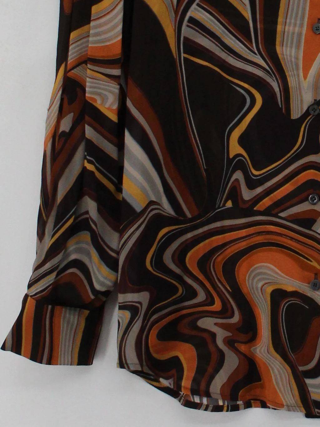 Luisa Cerano Women's Shirt M Multi 100% Viscose Long Sleeve Collared Basic - Image 4