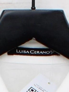 Luisa Cerano Women's Shirt UK 18 White Cotton with Polyester Basic - Image 3