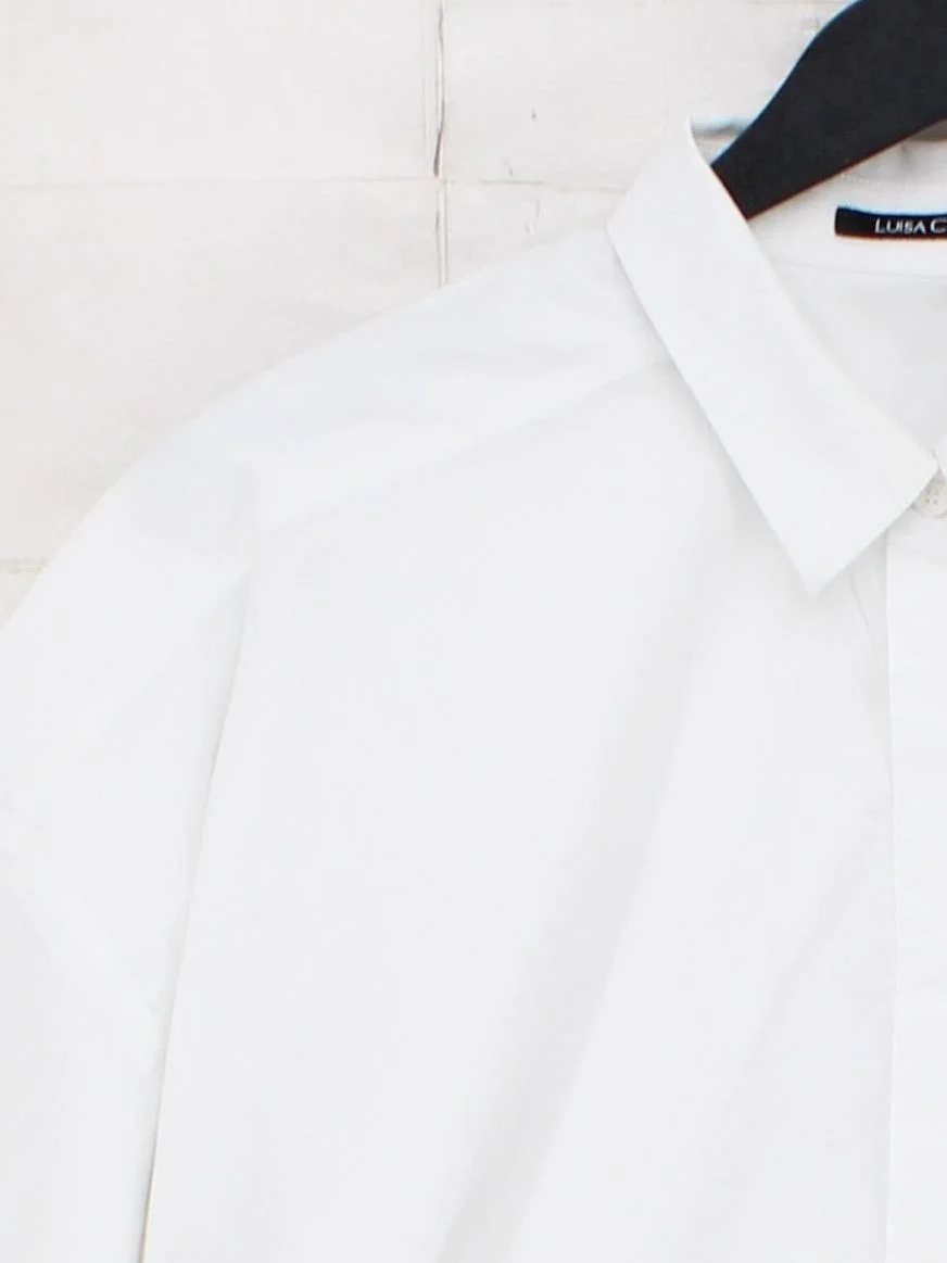 Luisa Cerano Women's Shirt UK 18 White Cotton with Polyester Basic - Image 3