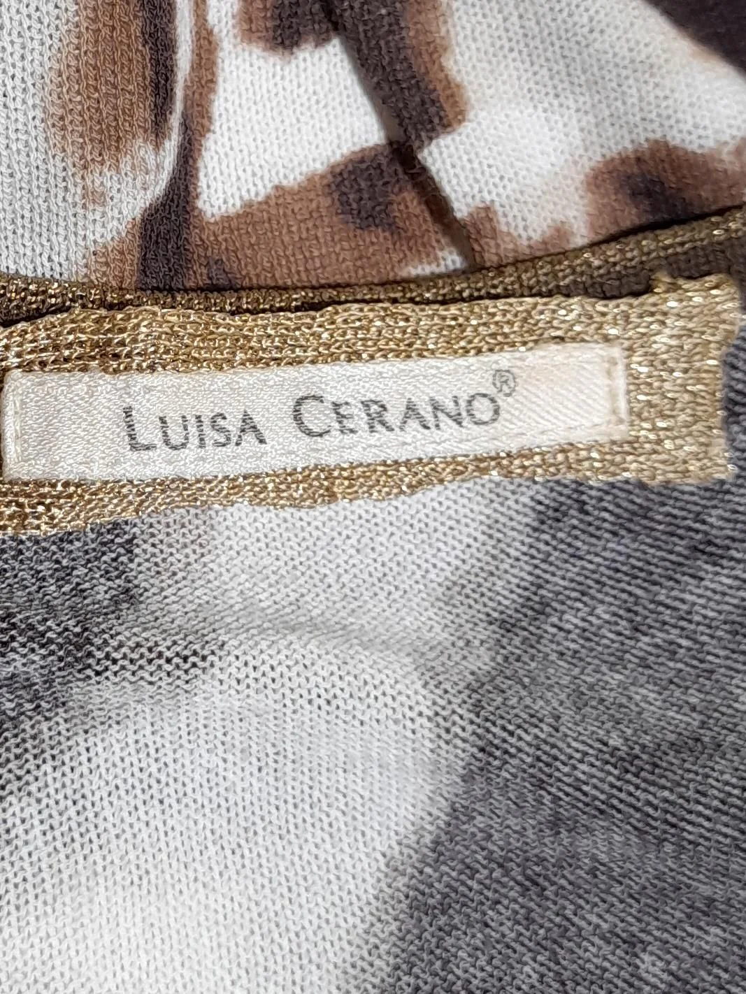 Luisa Cerano Women's T-Shirt UK 18 Multi Cotton with Other Basic - Image 5