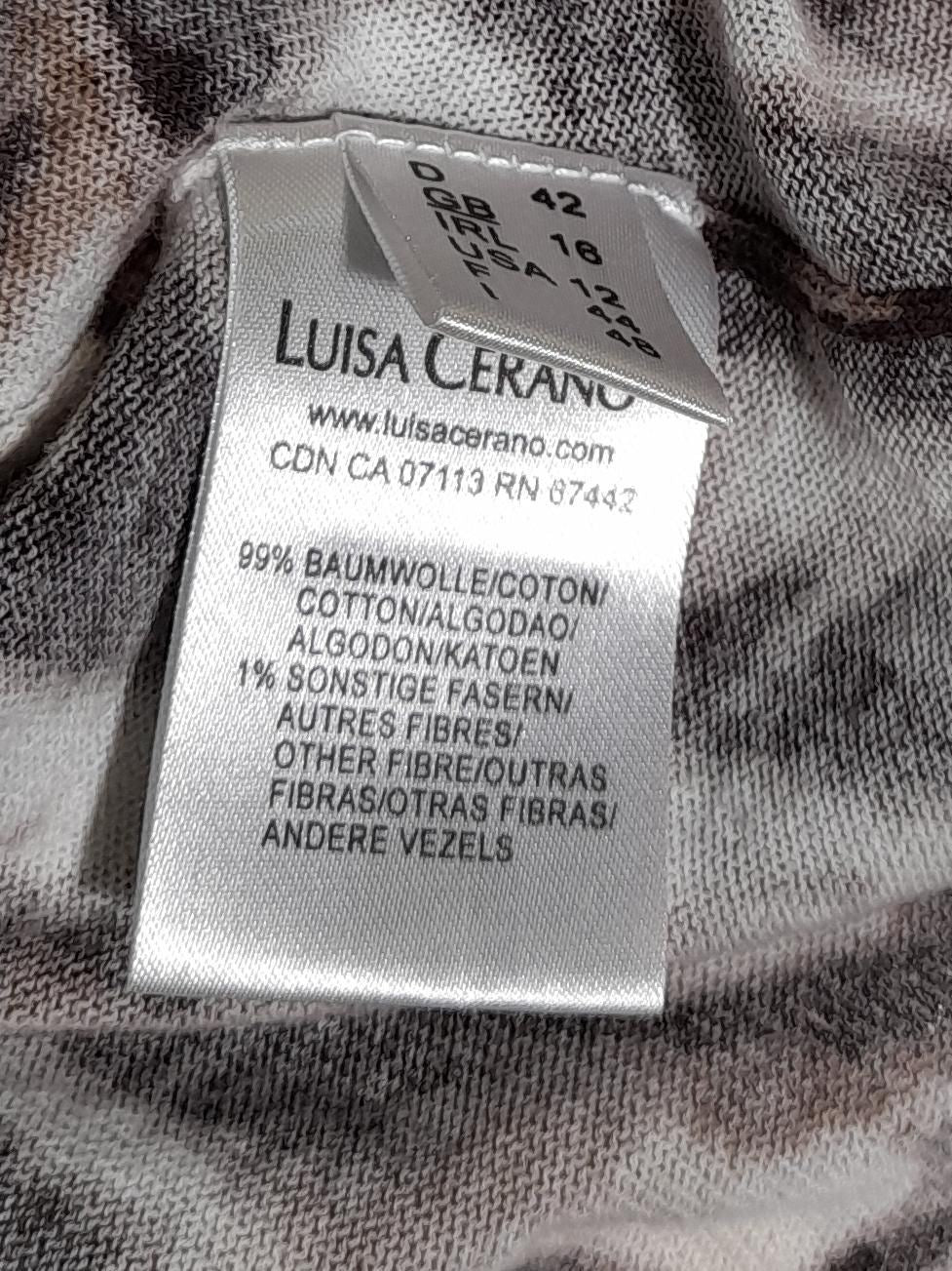 Luisa Cerano Women's T-Shirt UK 18 Multi Cotton with Other Basic - Image 6