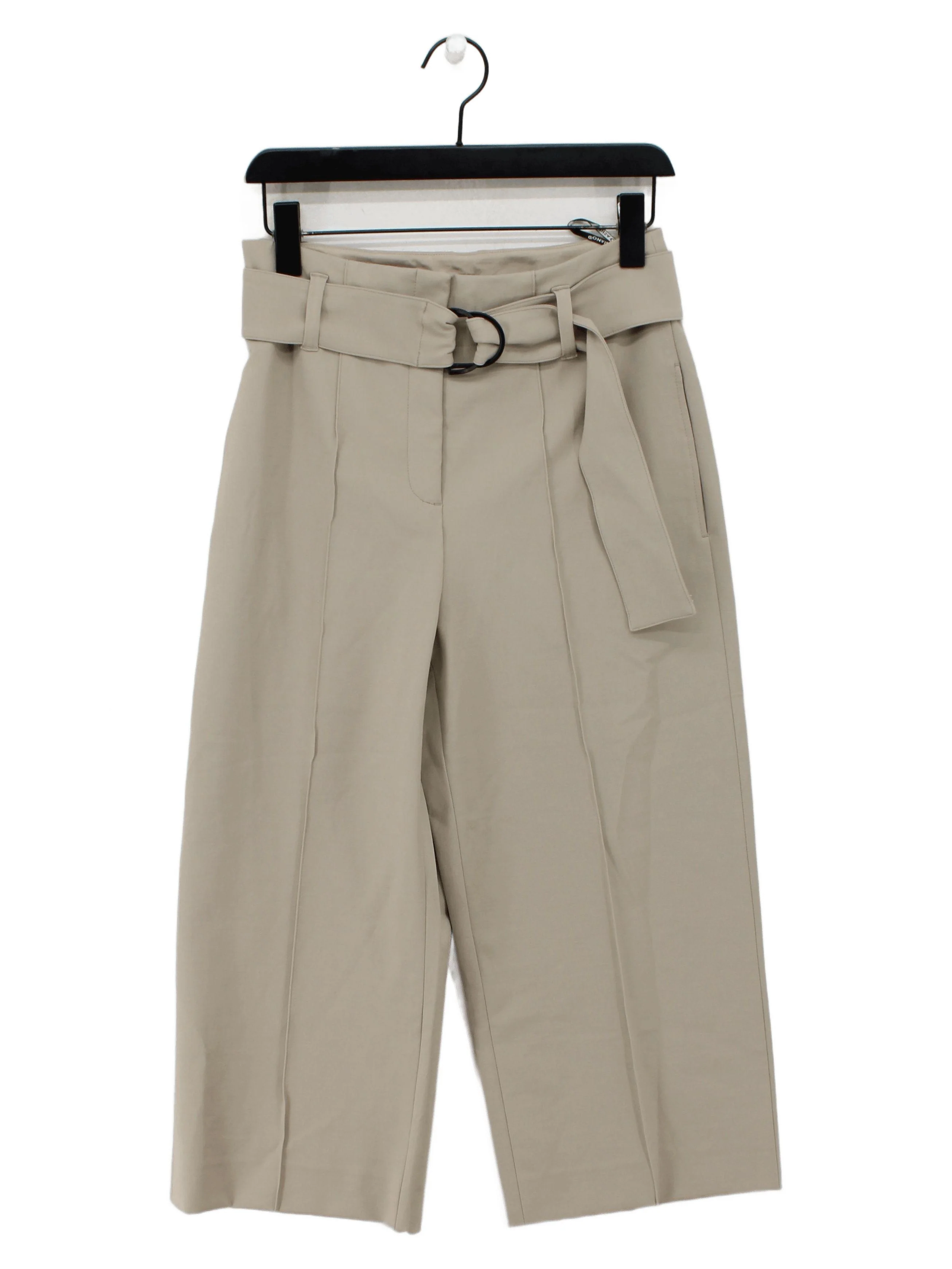 Luisa Cerano Women's Trousers UK 10 Tan Cotton with Polyamide, Elastane Capri