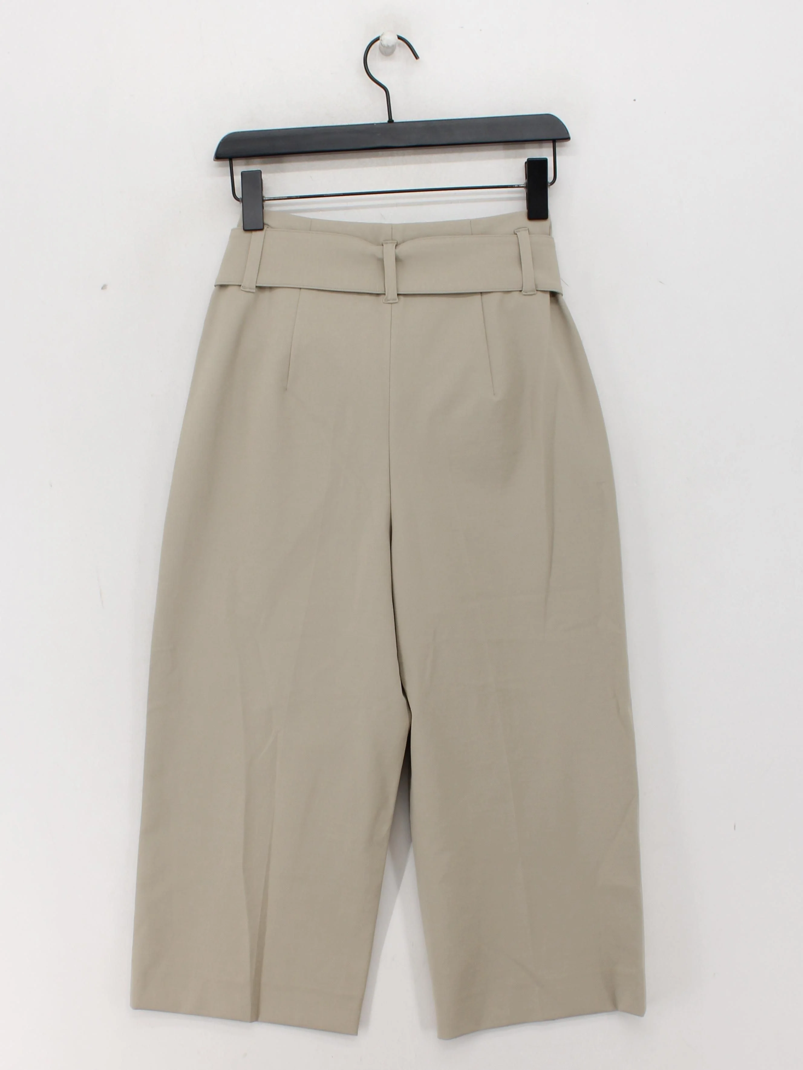 Luisa Cerano Women's Trousers UK 10 Tan Cotton with Polyamide, Elastane Capri - Image 2