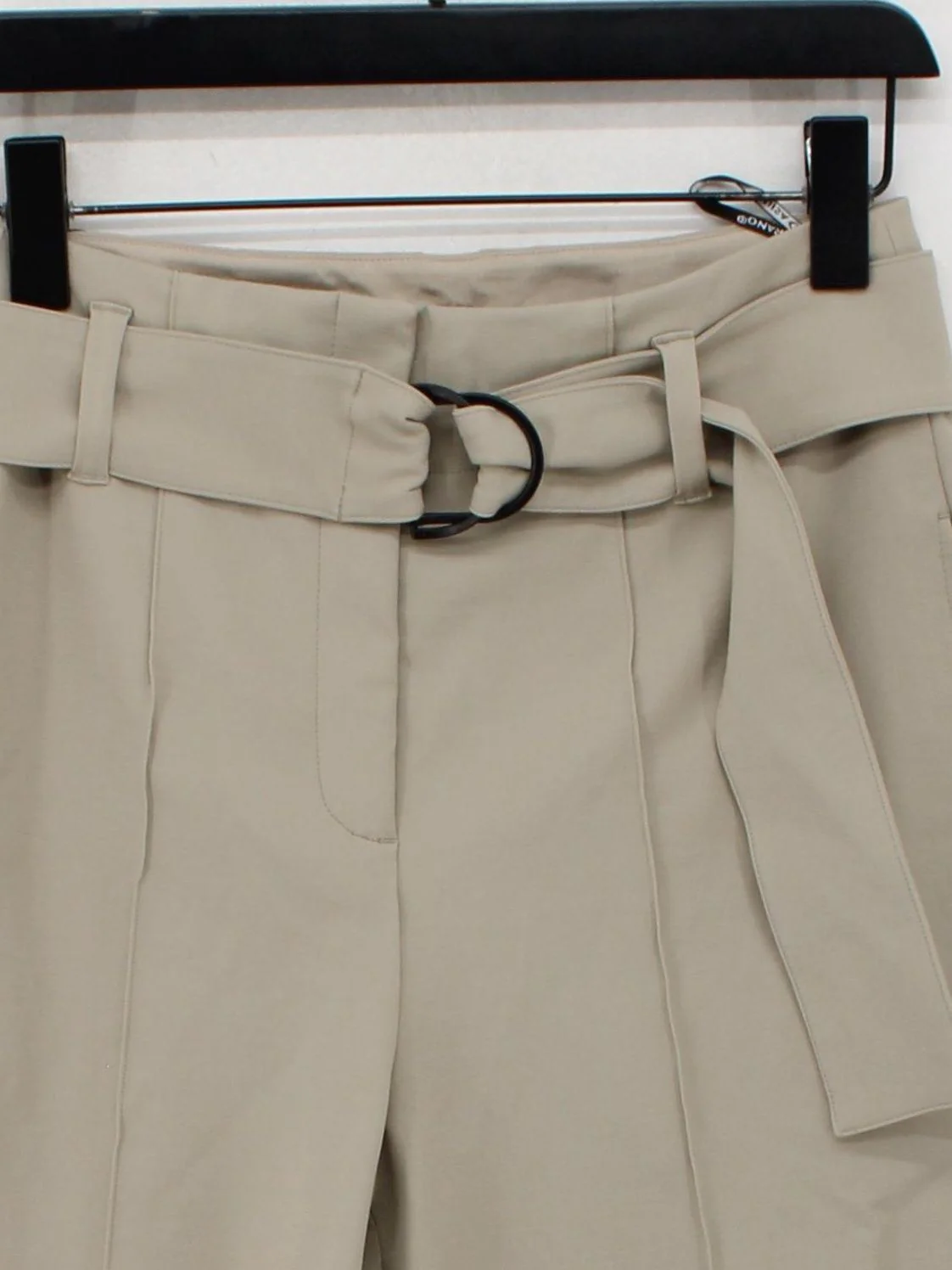Luisa Cerano Women's Trousers UK 10 Tan Cotton with Polyamide, Elastane Capri - Image 3