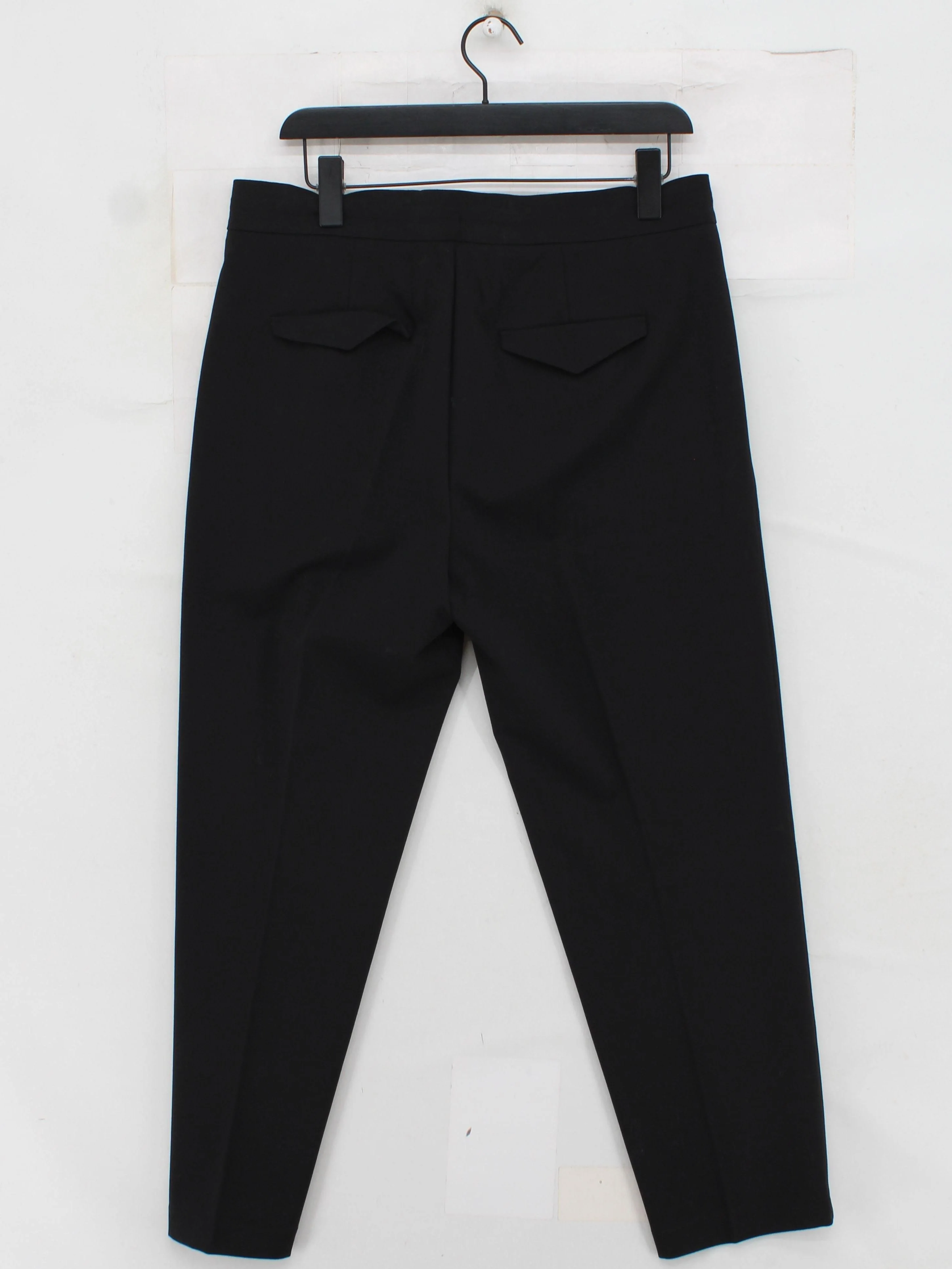 Luisa Cerano Women's Trousers UK 16 Black Viscose with Polyamide, Elastane Chino - Image 2