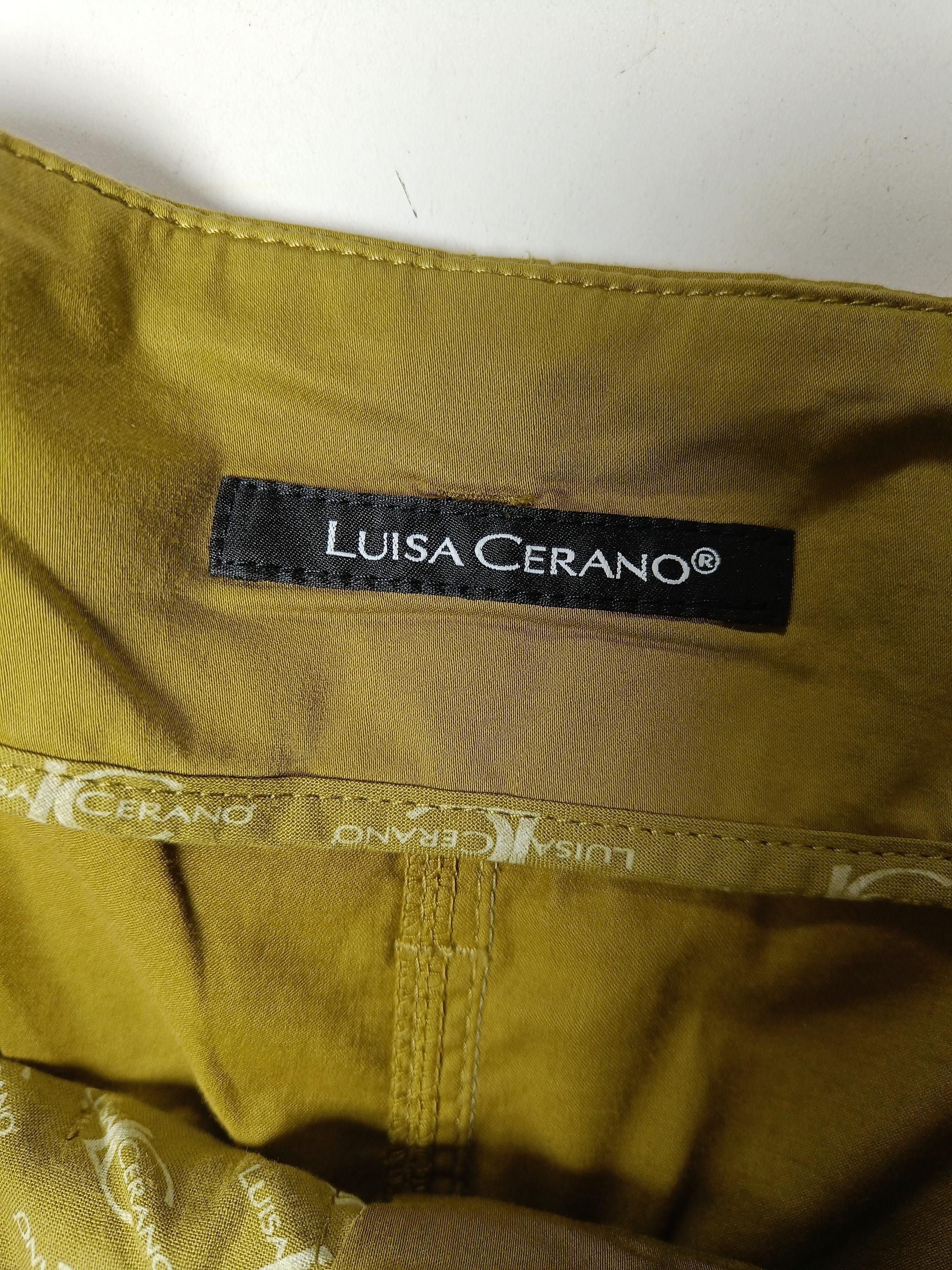 Luisa Cerano Women's Trousers UK 16 Green 100% Other Tapered Cargo - Image 5