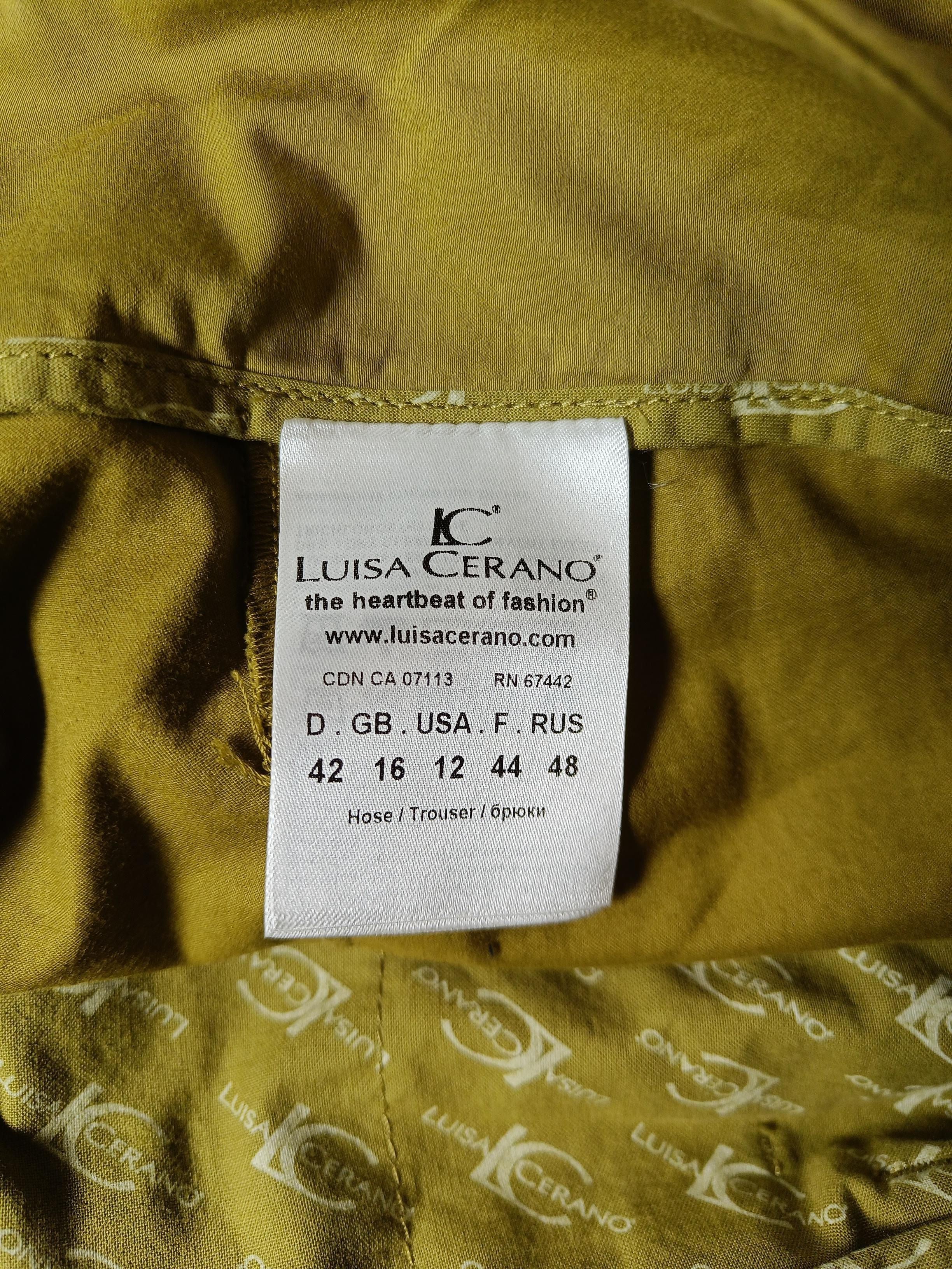Luisa Cerano Women's Trousers UK 16 Green 100% Other Tapered Cargo - Image 6