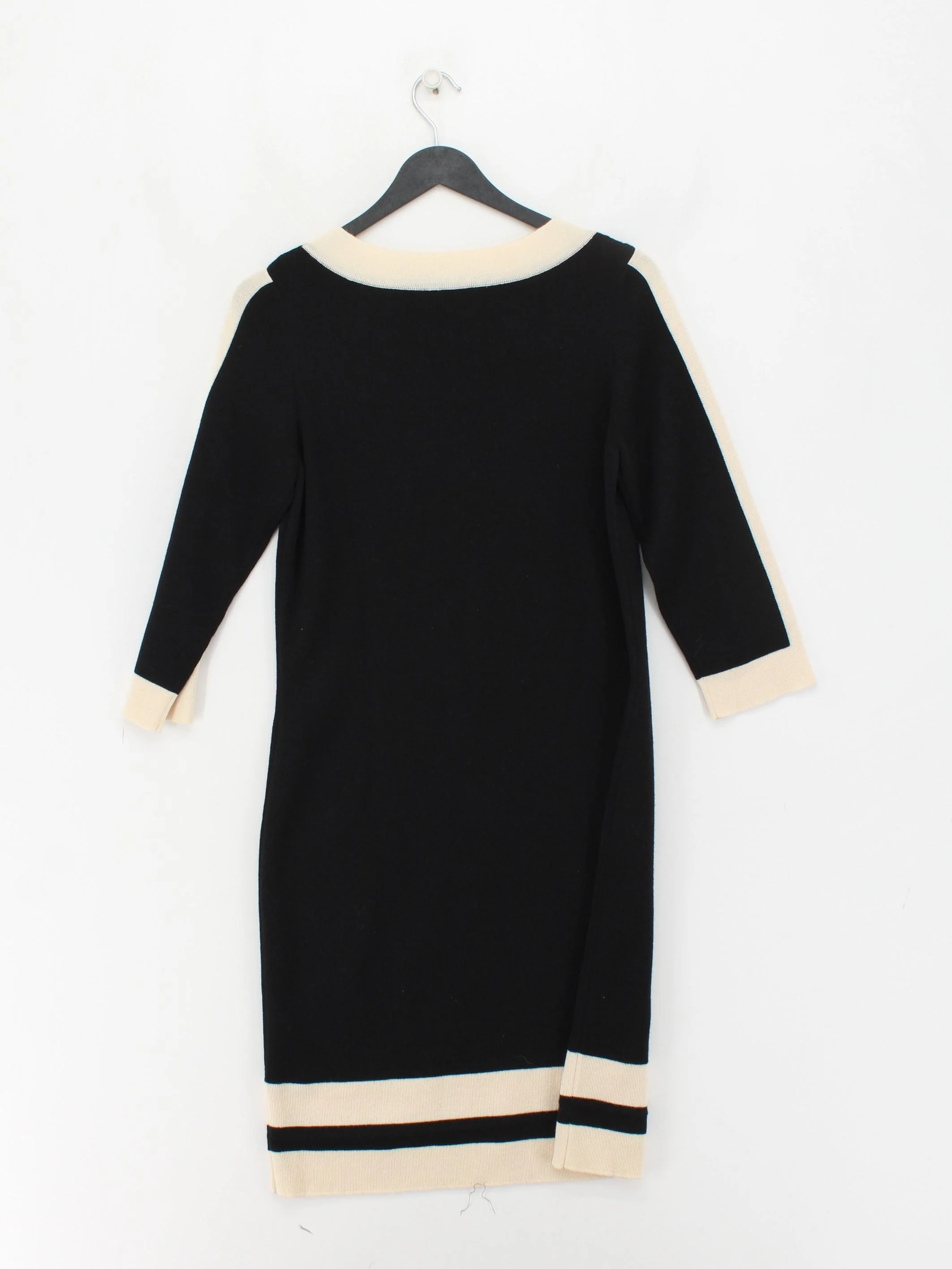 luisa Spagnoli Shirt Midi Dress M in Black - Image 2