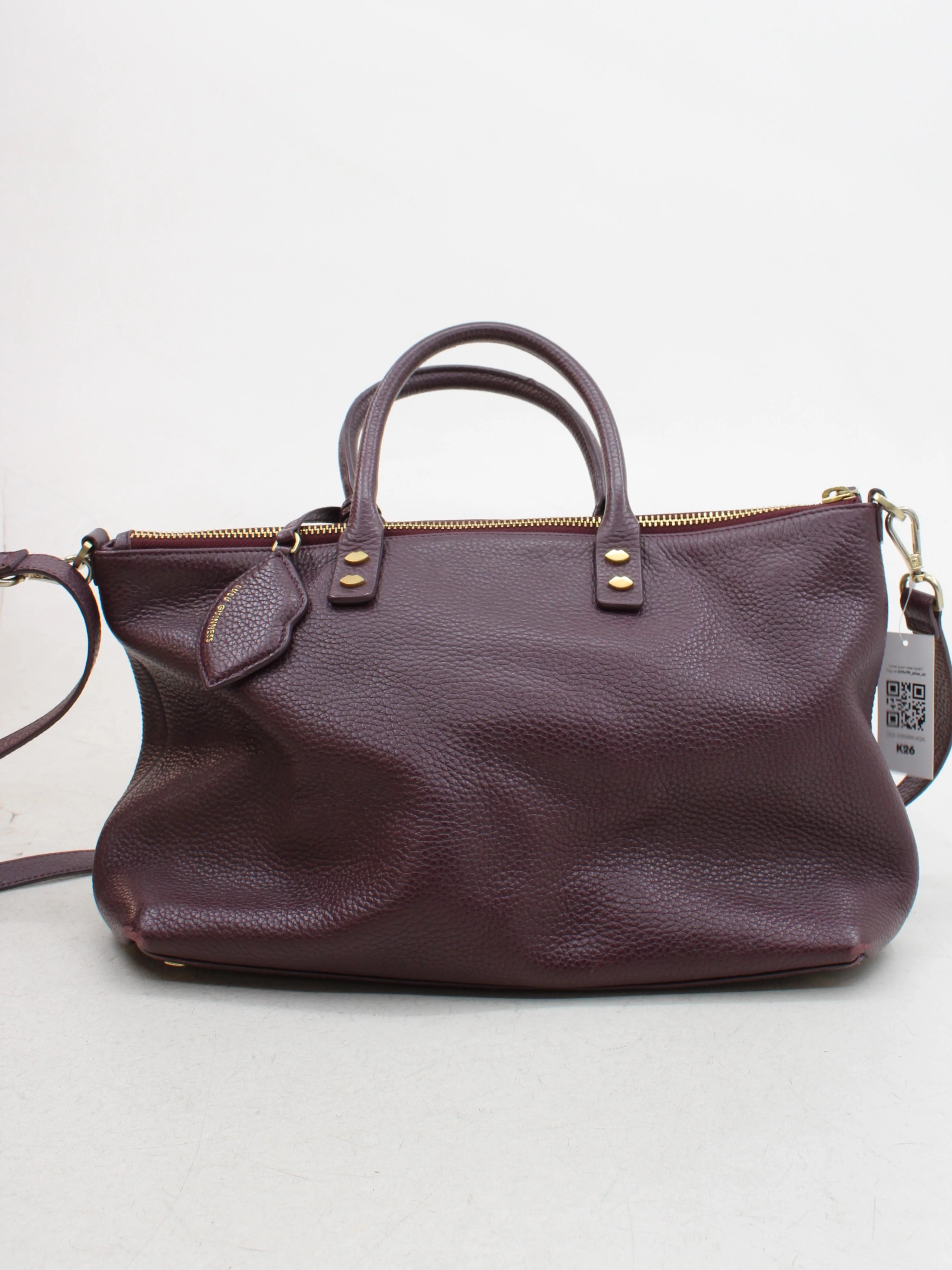 Lulu Guinness Women's Bag Purple 100% Leather Shoulder Bag - Image 2