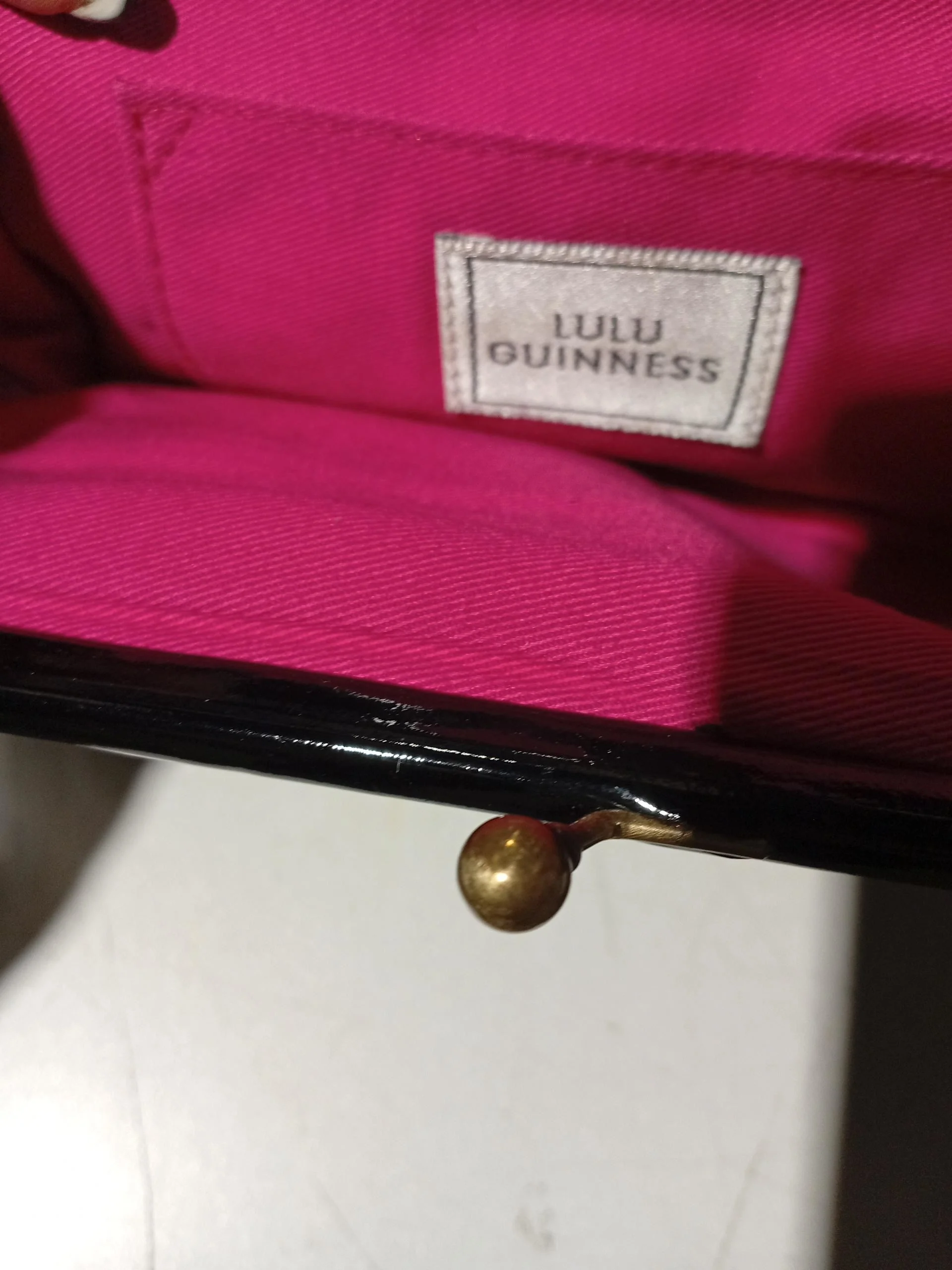 Lulu Guinness Women's Purse Black Floral 100% Cotton - Image 5