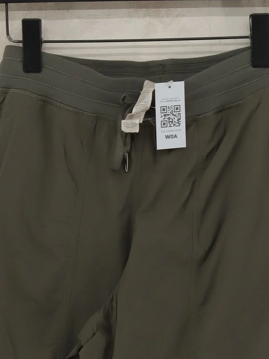 Lululemon Men's Sports Bottoms M Green Nylon with Elastane Tapered Sweatpants - Image 3