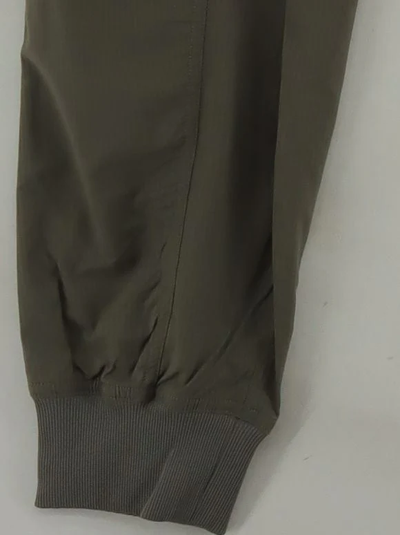 Lululemon Men's Sports Bottoms M Green Nylon with Elastane Tapered Sweatpants - Image 4