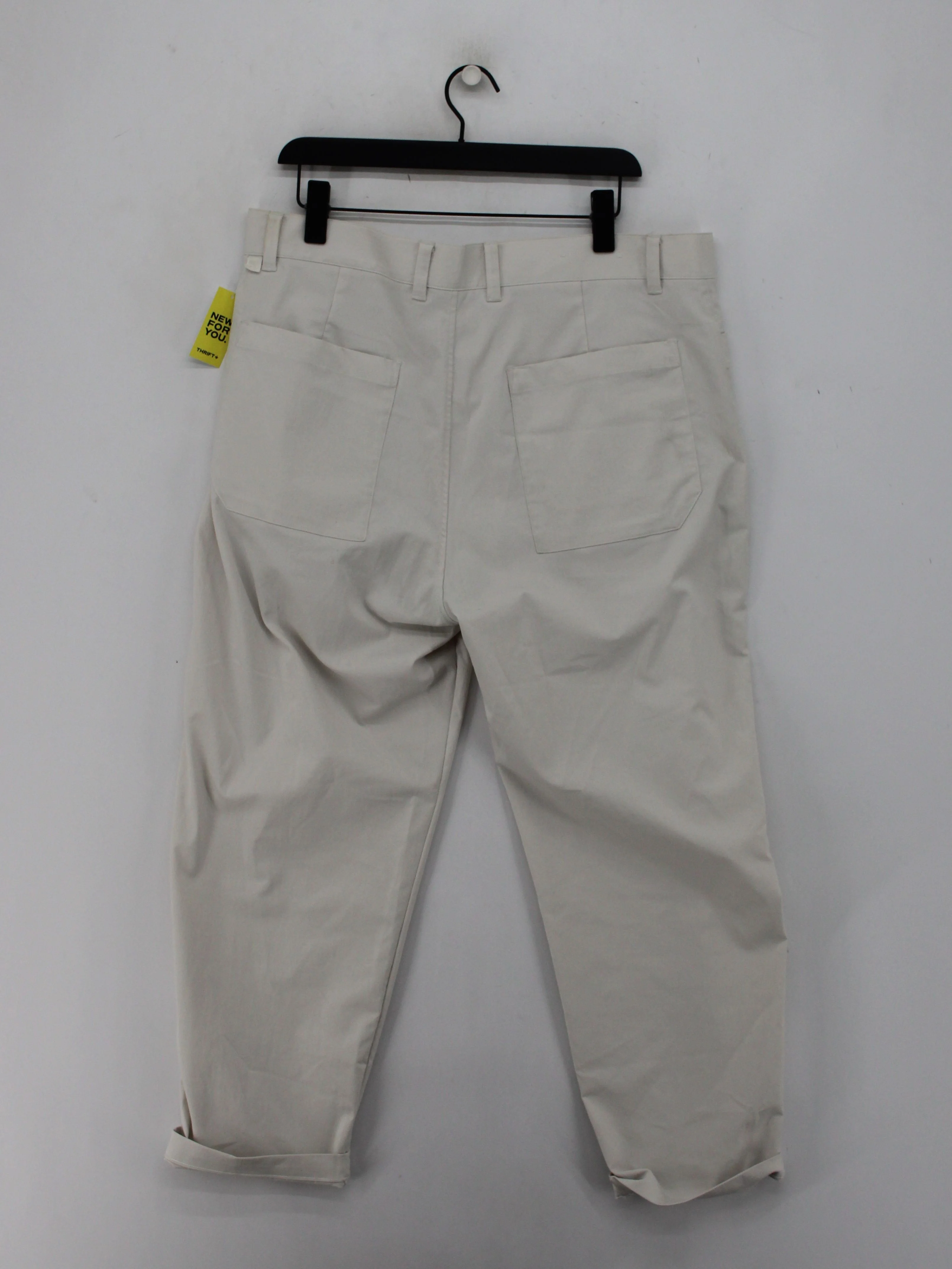Lululemon Men's Trousers M Cream 100% Cotton Tapered Chino - Image 2