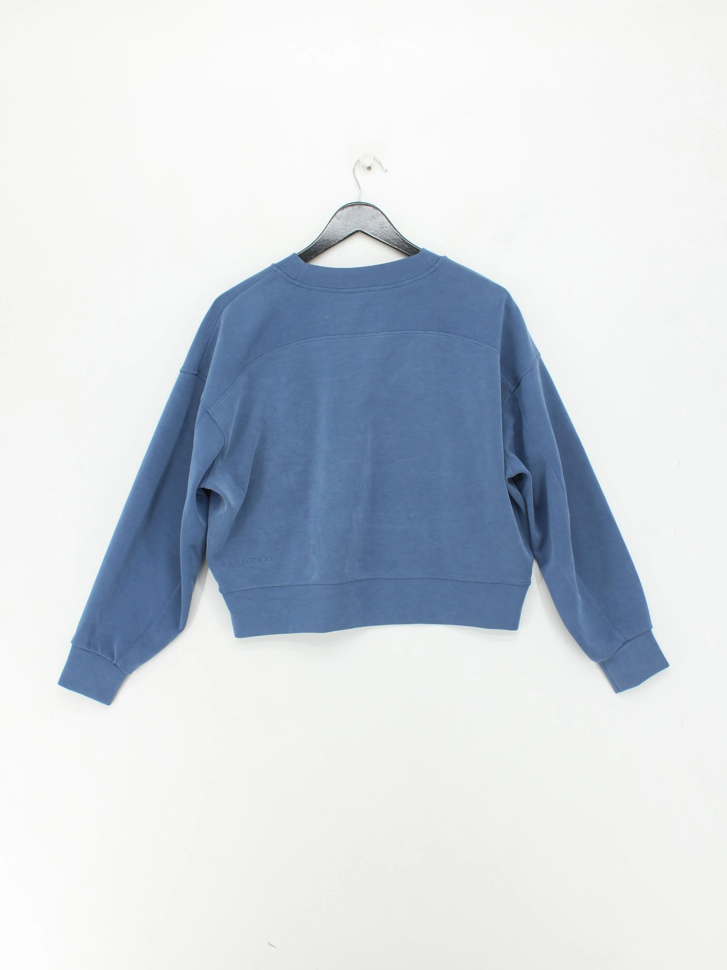 Lululemon Women's Hoodie S Blue 100% Cotton Pullover - Image 2