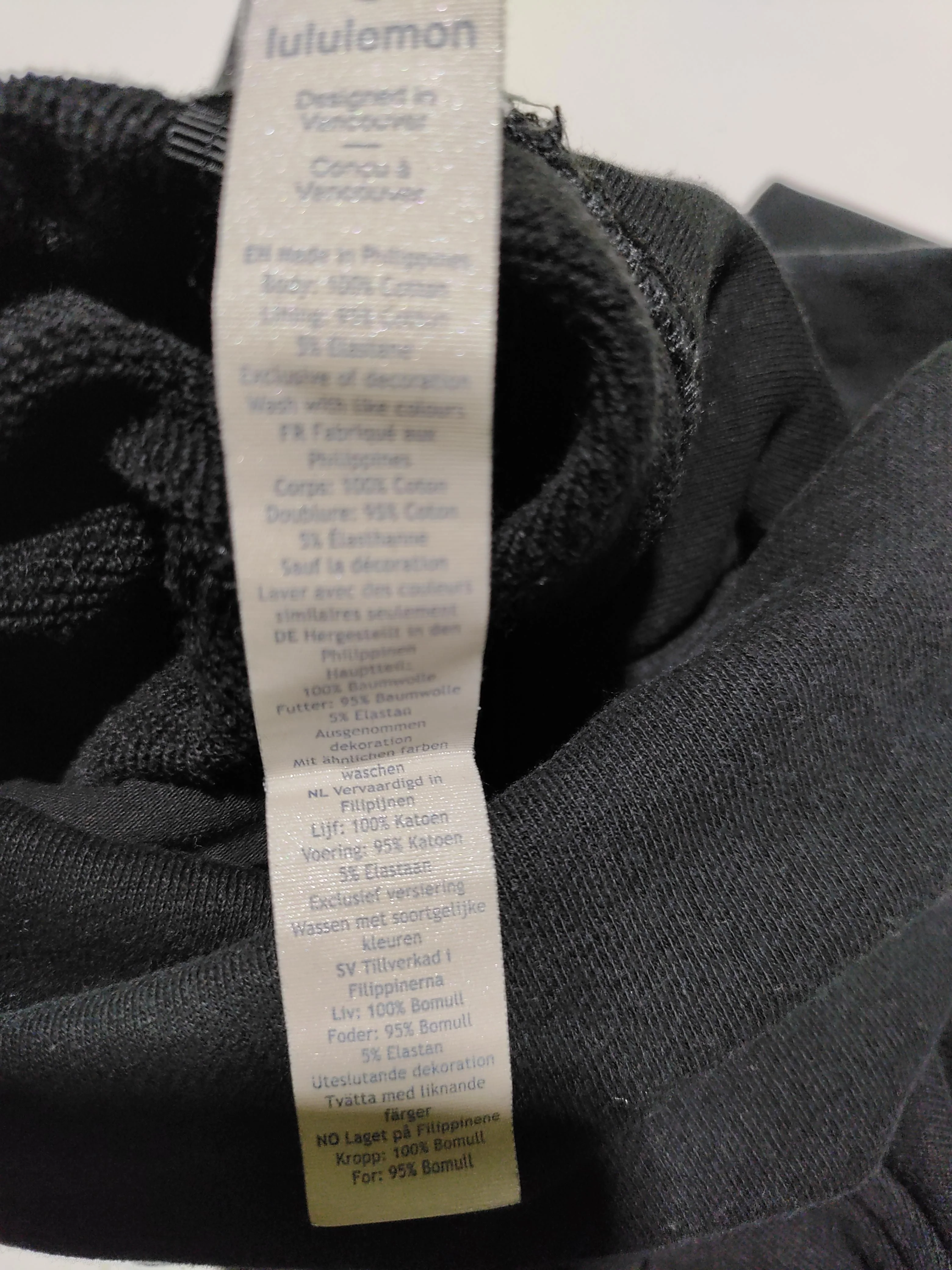 Lululemon Women's Hoodie UK 10 Black Cotton with Elastane Pullover - Image 8