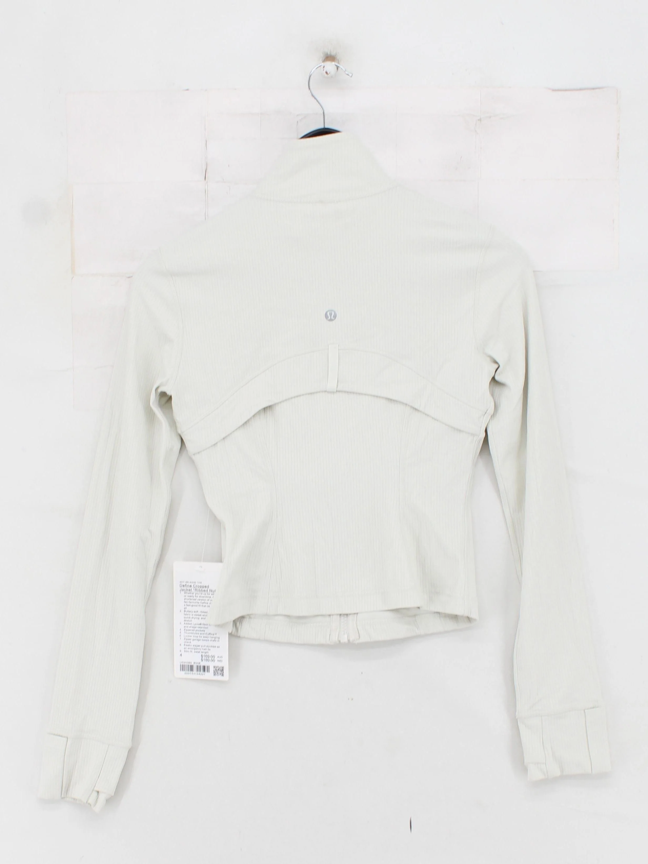 Lululemon Women's Hoodie UK 8 Cream Nylon New with tags - Image 2