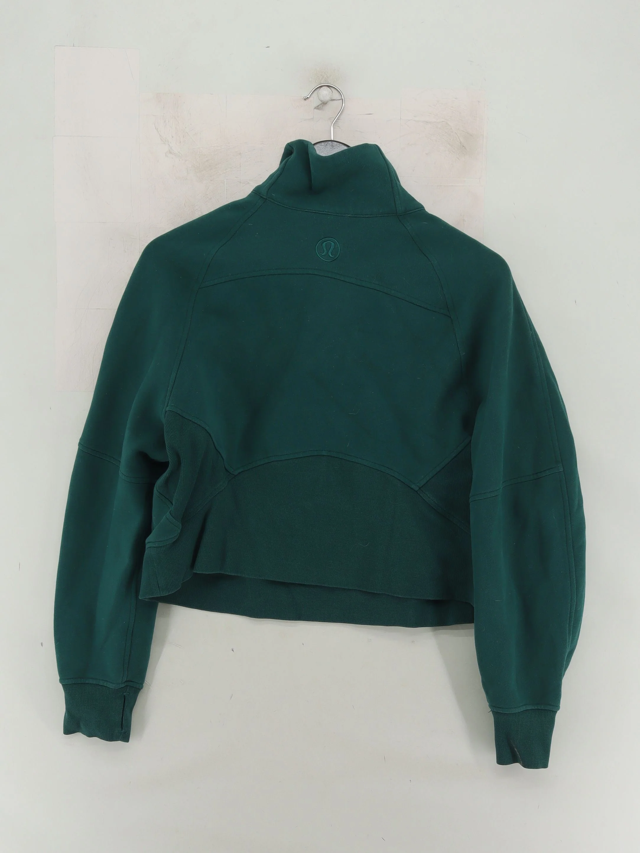 Lululemon Women's Hoodie XS Green Cotton - Image 2