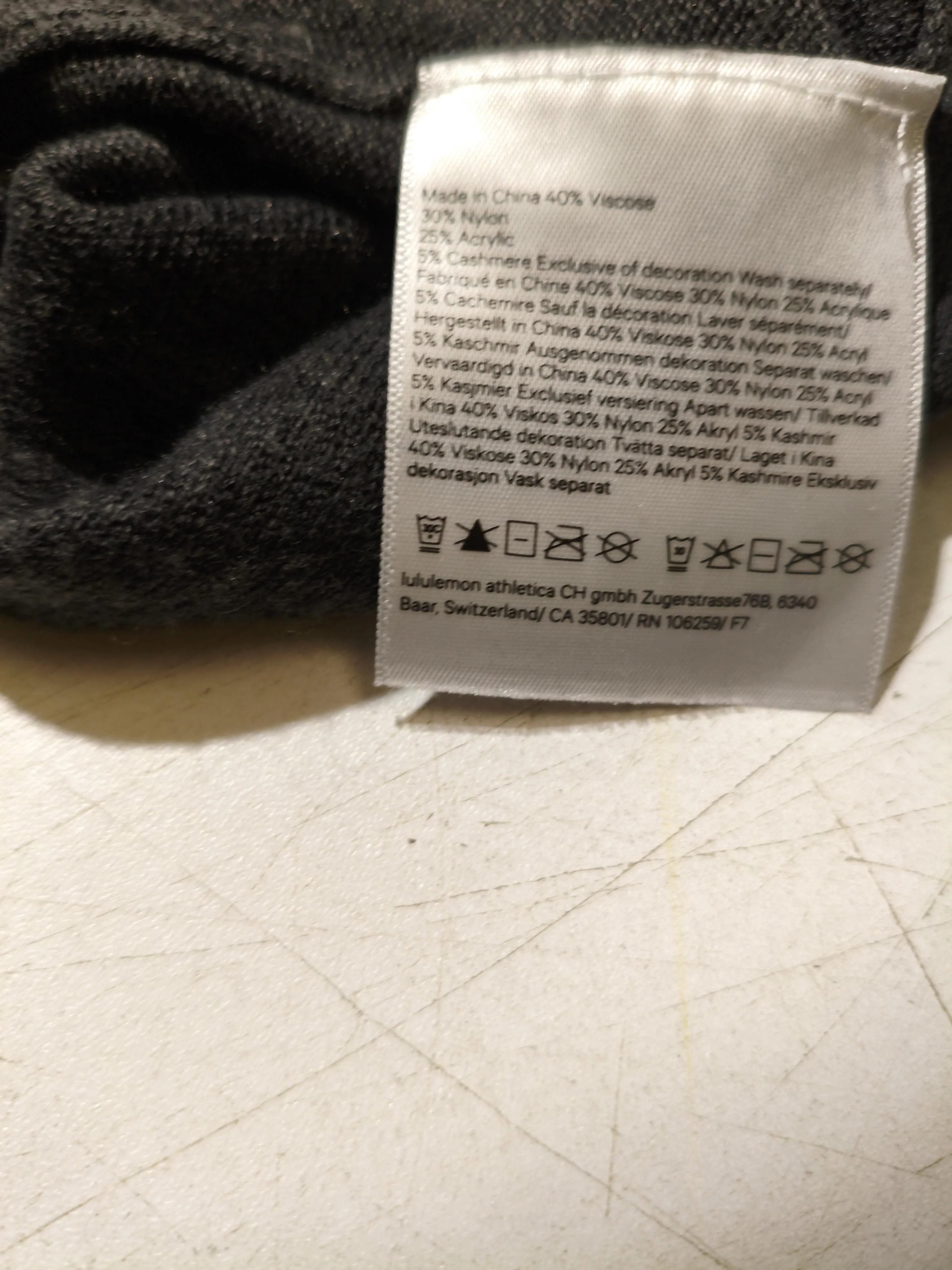 Lululemon Women's Jumper L Grey Viscose with Nylon, Acrylic, Cashmere Pullover - Image 5