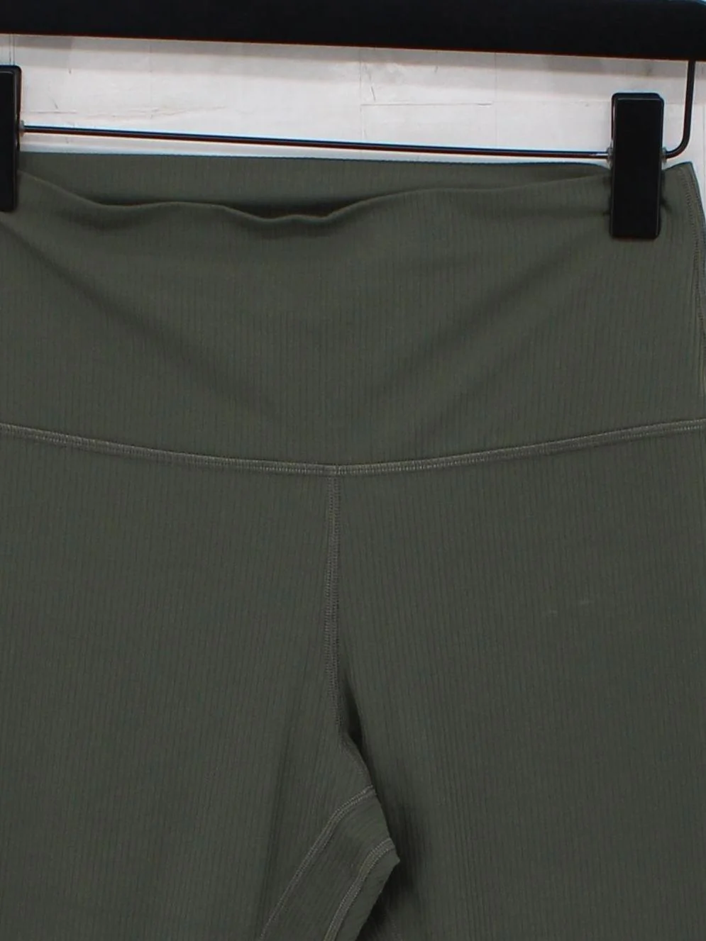 Lululemon Women's Leggings L Green Nylon with Polyester, Elastane Full length - Image 3