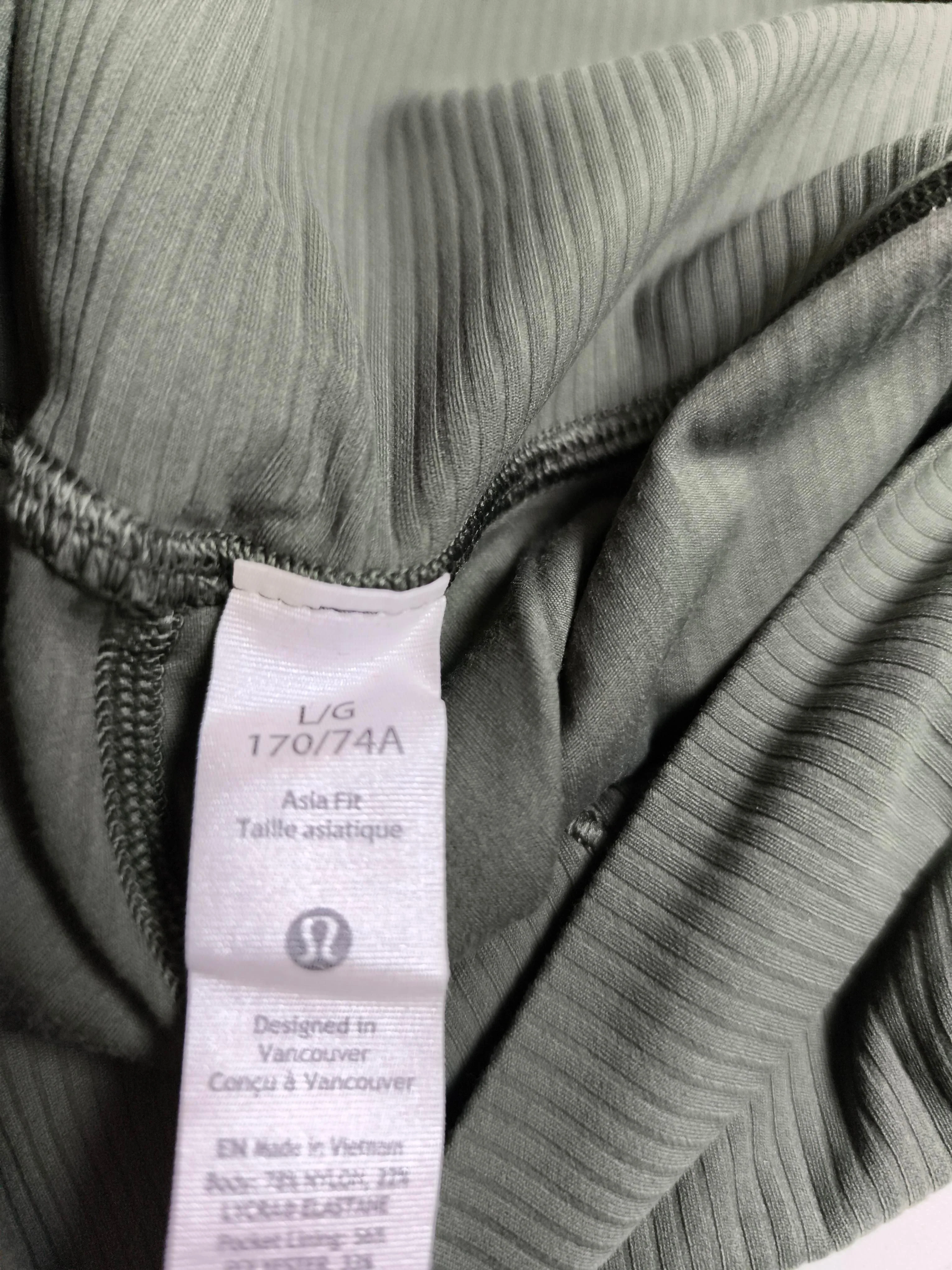 Lululemon Women's Leggings L Green Nylon with Polyester, Elastane Full length - Image 7
