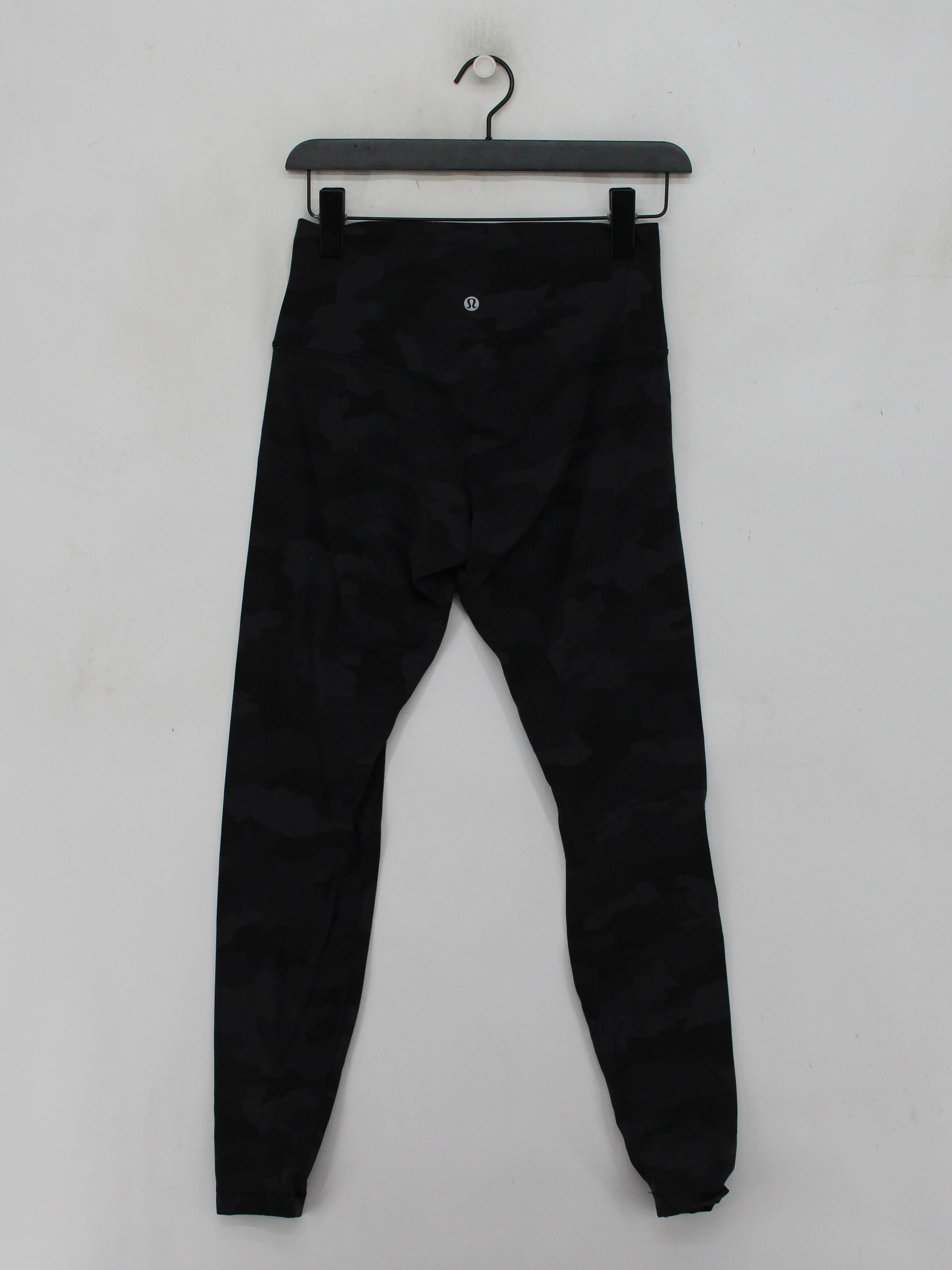 Lululemon Women's Leggings UK 8 Black Camo Nylon with Elastane Full length - Image 2