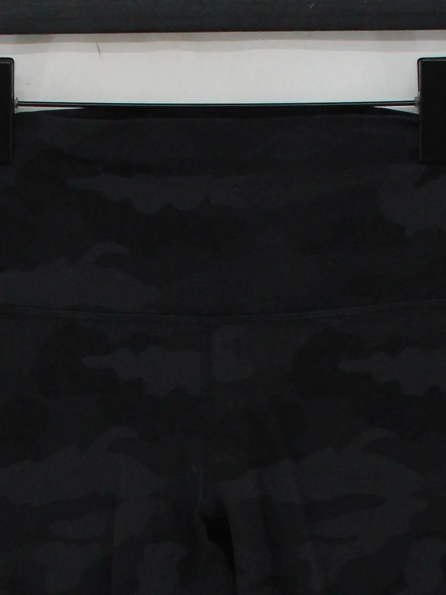Lululemon Women's Leggings UK 8 Black Camo Nylon with Elastane Full length - Image 3