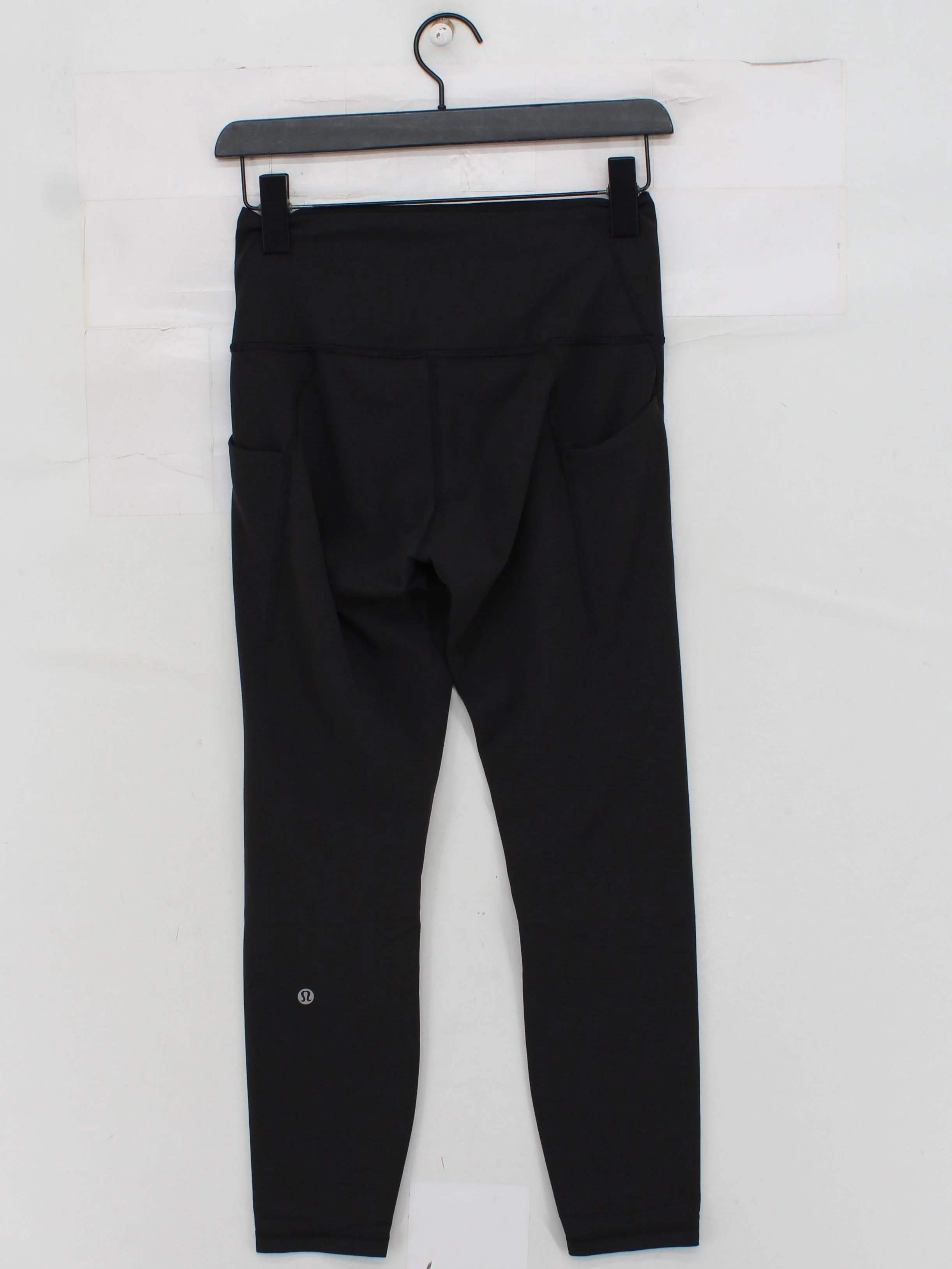 Lululemon Women's Leggings UK 8 Black Nylon with Elastane, Polyester Capri - Image 2