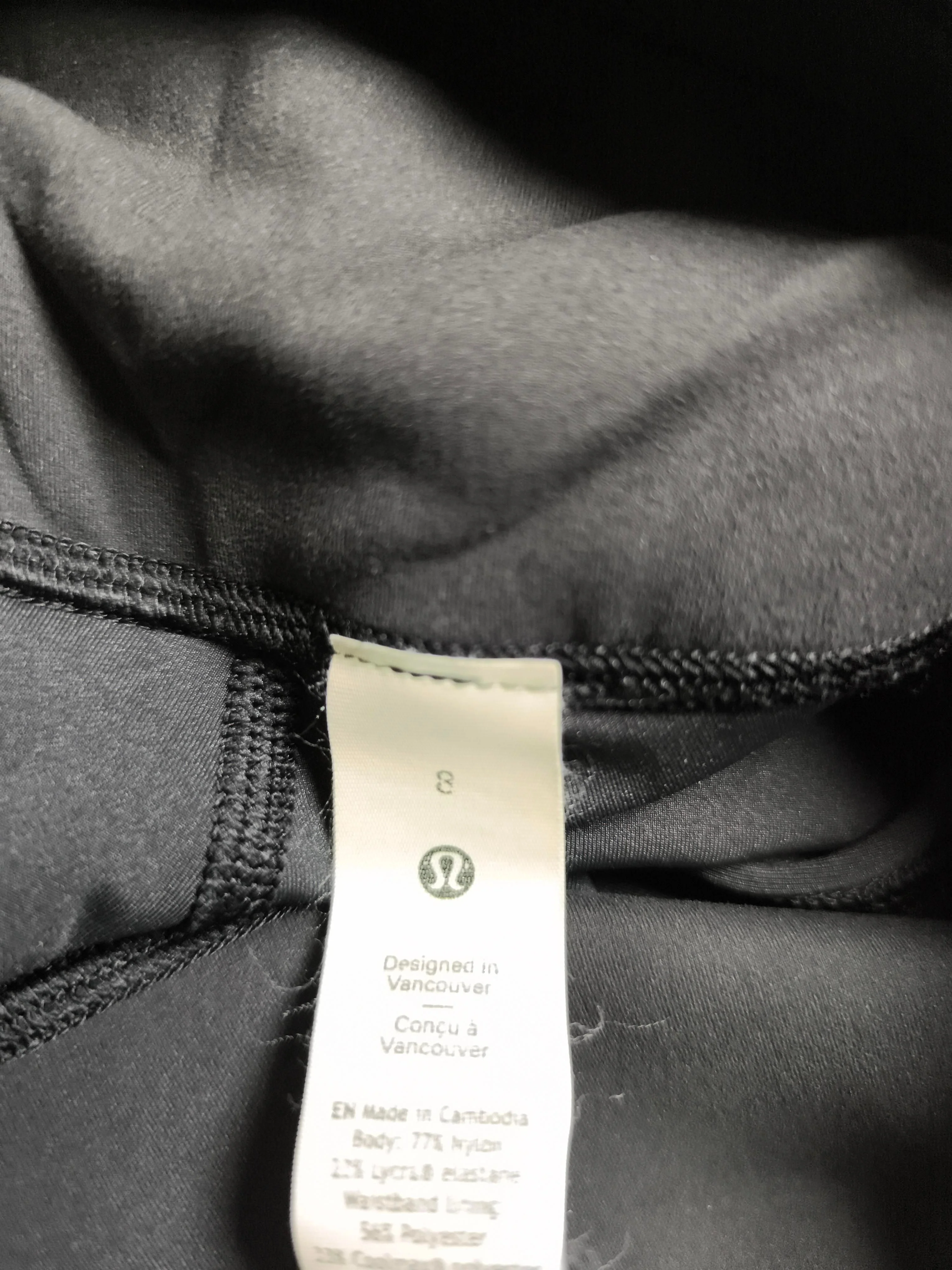 Lululemon Women's Leggings UK 8 Black Nylon with Elastane, Polyester Capri - Image 5