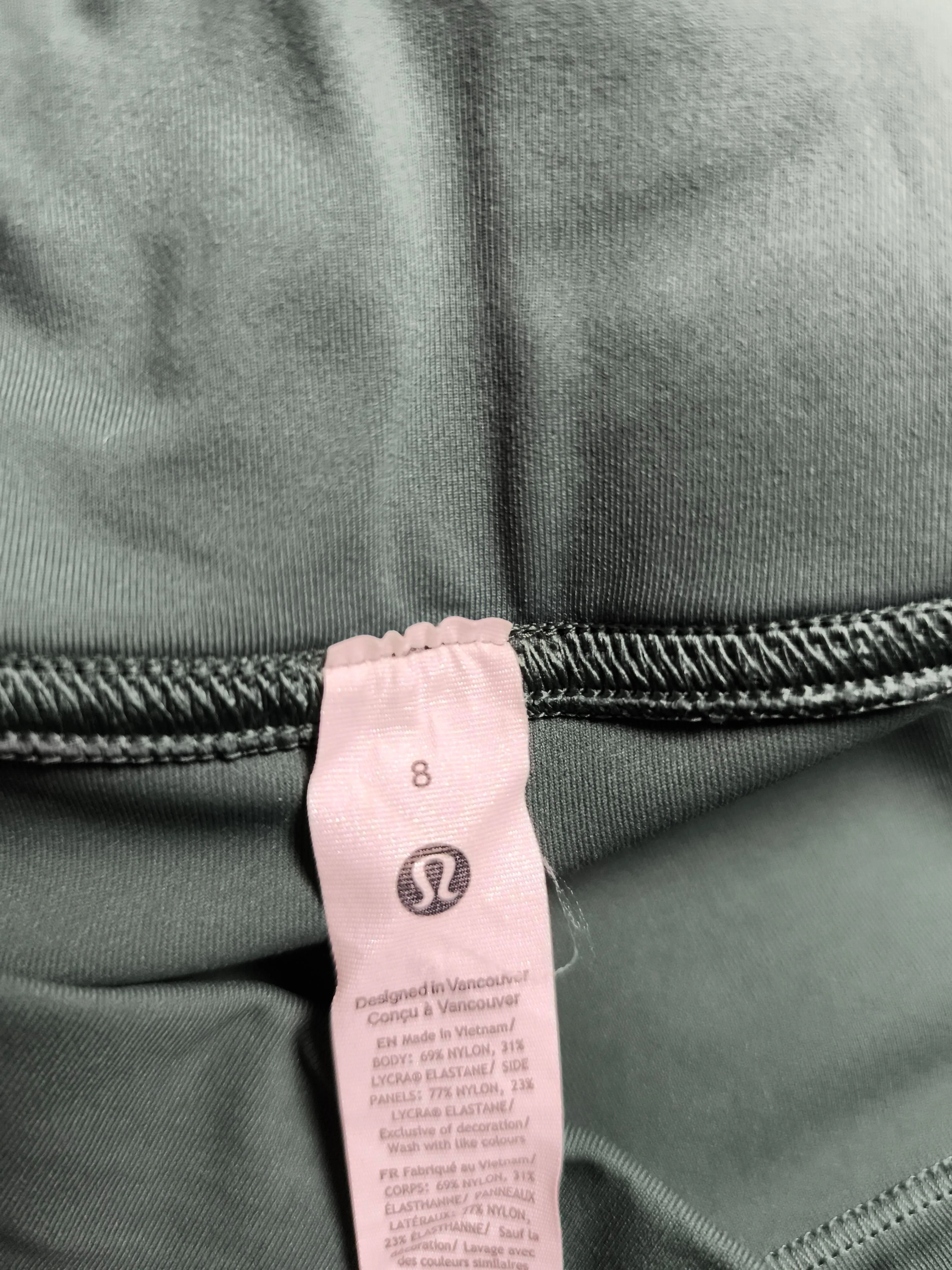 Lululemon Women's Leggings UK 8 Green Nylon with Elastane Capri - Image 5