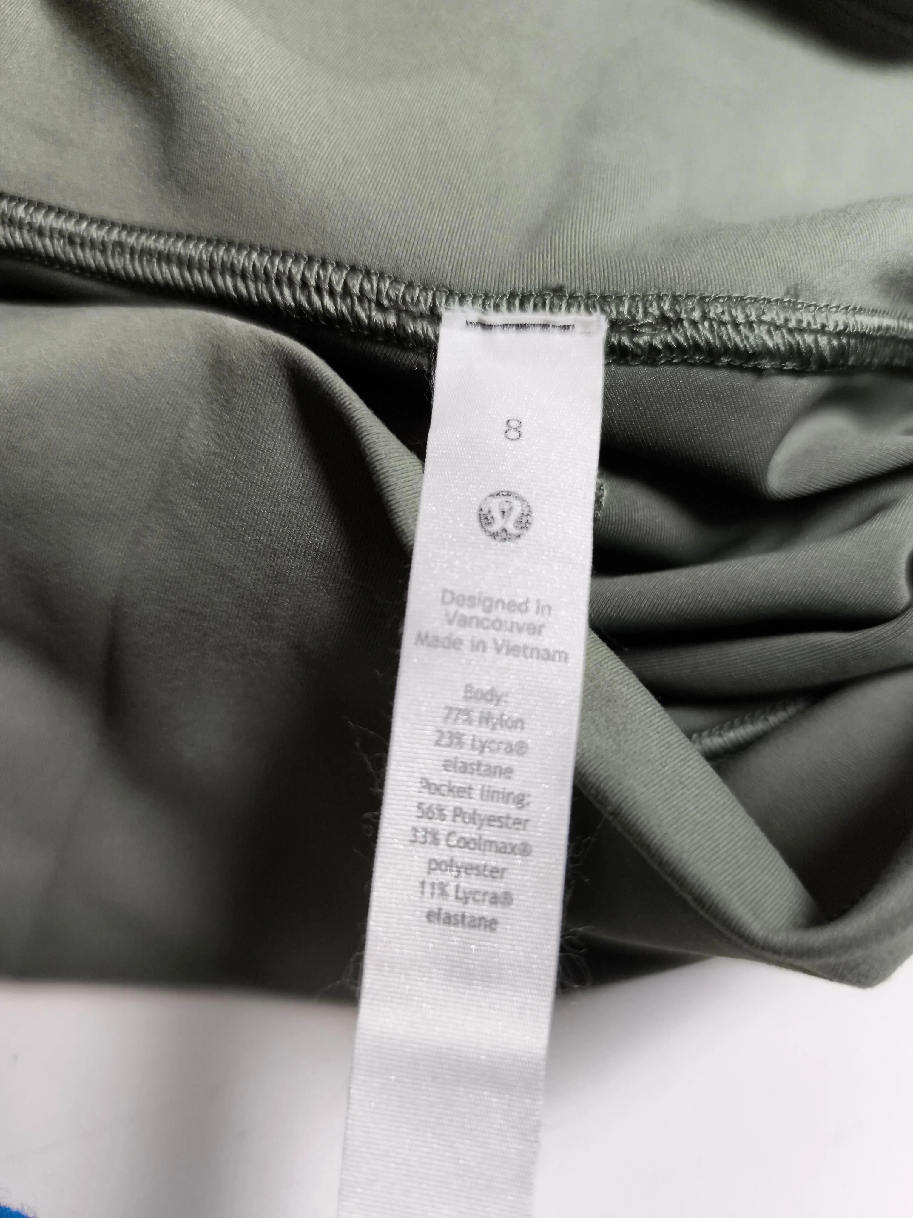Lululemon Women's Leggings UK 8 Green Nylon with Polyester, Elastane Capri - Image 6