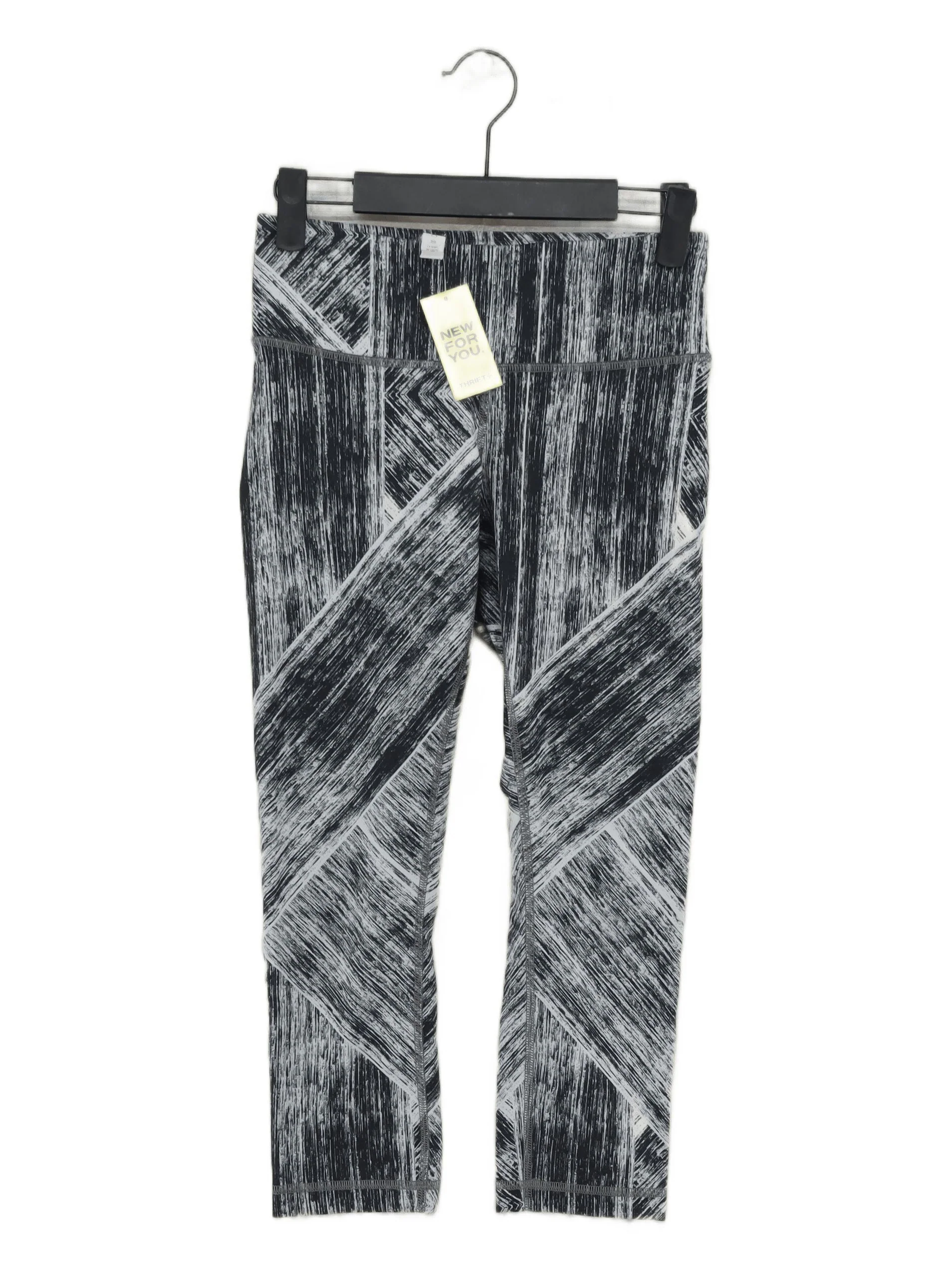 Lululemon Women's Leggings UK 8 Multi Graphic Polyester with Spandex Capri