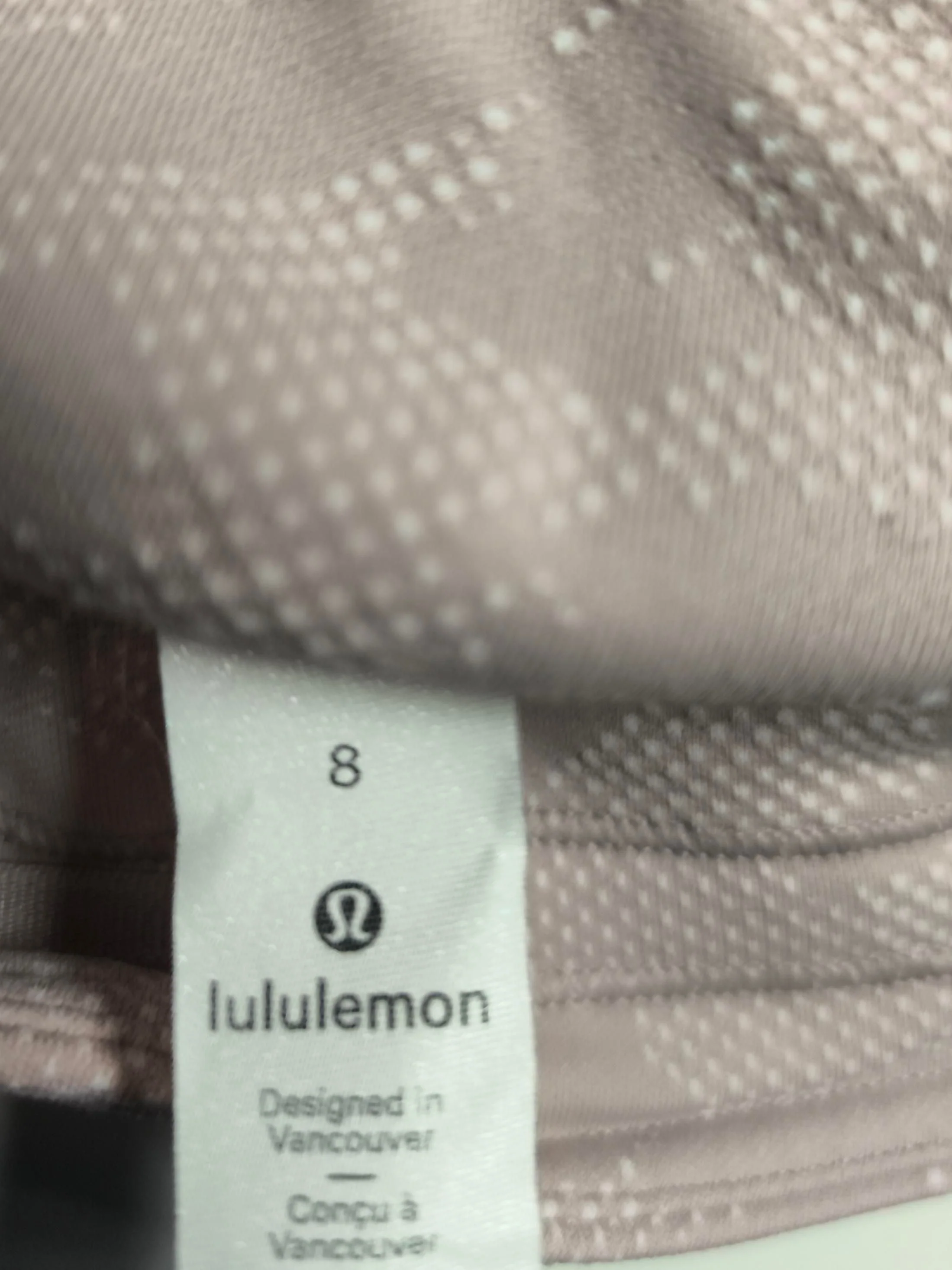 Lululemon Women's Leggings UK 8 Pink Geometric Nylon with Elastane Full length - Image 5