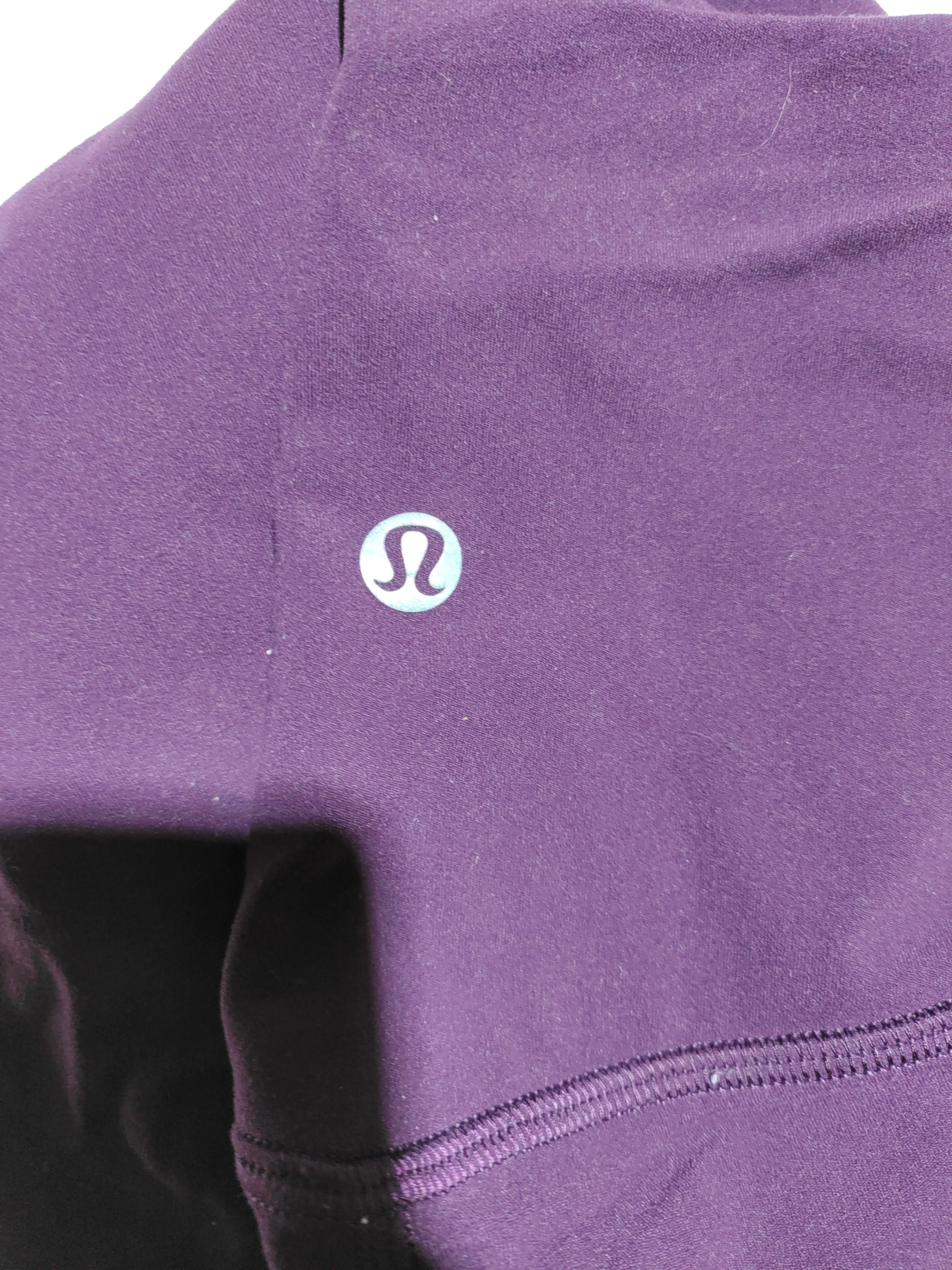 Lululemon Women's Leggings UK 8 Purple Nylon with Elastane Capri - Image 6