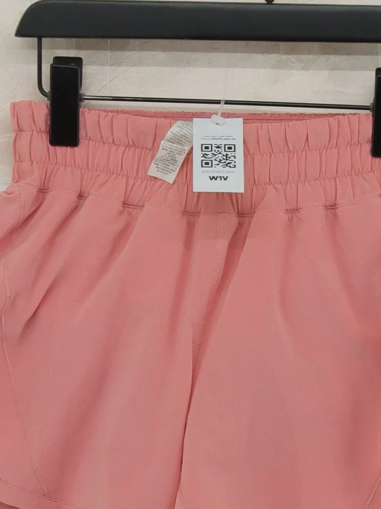 Lululemon Women's Shorts UK 8 Pink Polyester with Elastane, Nylon Sweat - Image 3