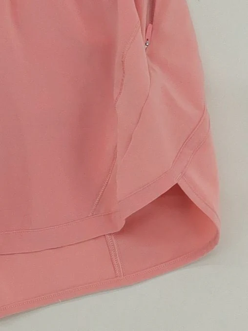 Lululemon Women's Shorts UK 8 Pink Polyester with Elastane, Nylon Sweat - Image 4