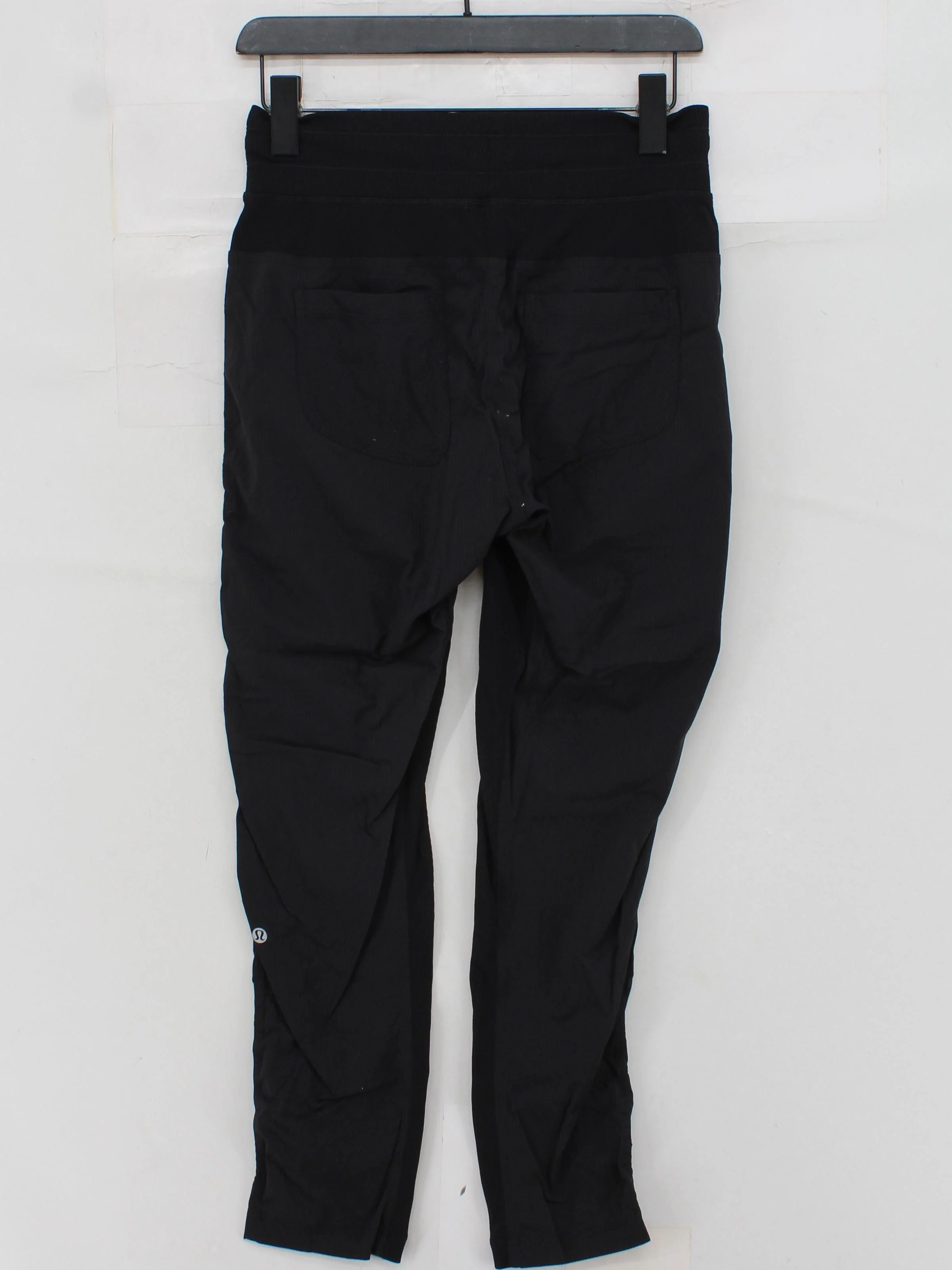 Lululemon Women's Sports Bottoms UK 10 Black Nylon with Elastane Sweatpants - Image 2