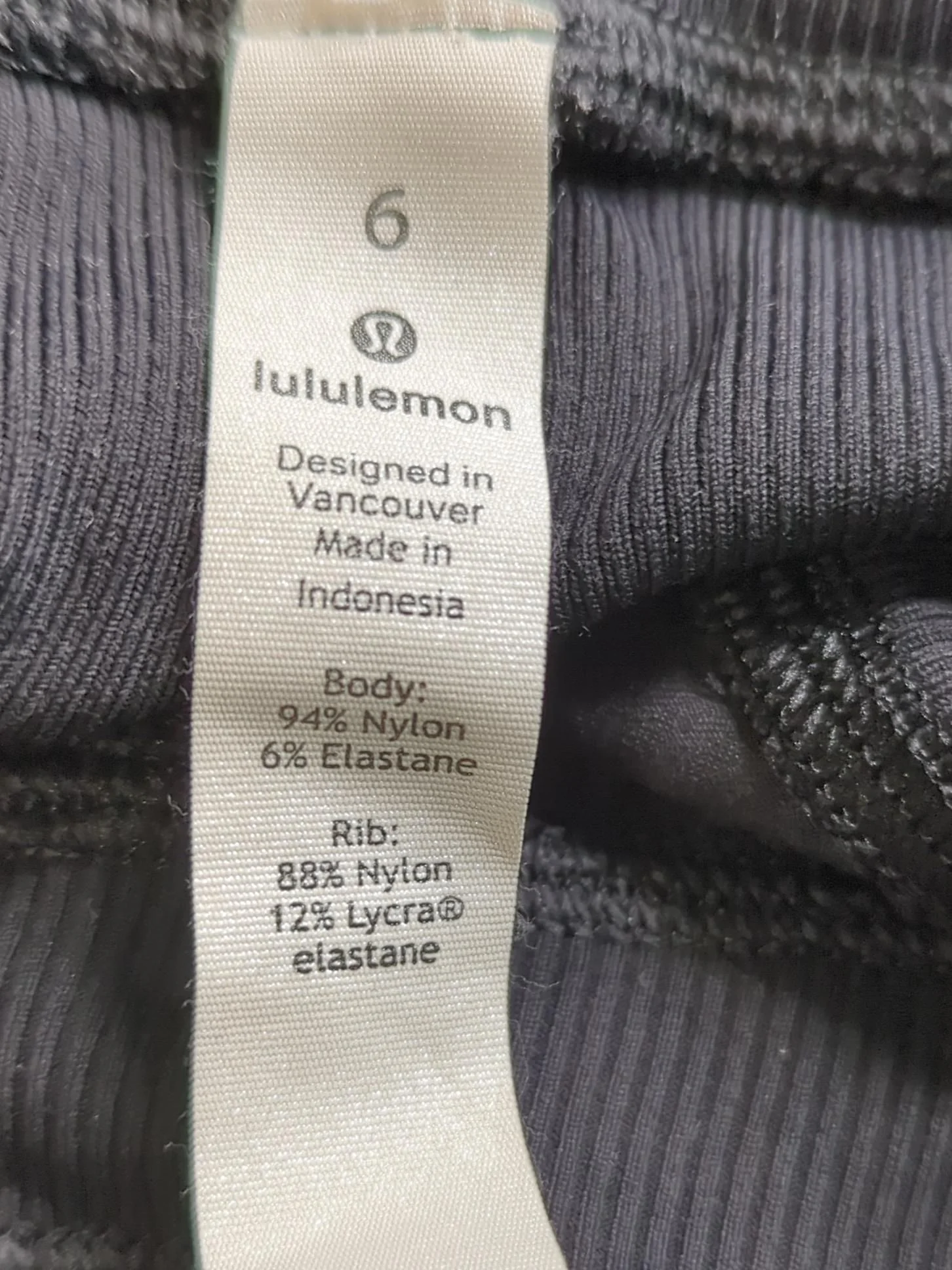 Lululemon Women's Sports Bottoms UK 10 Black Nylon with Elastane Sweatpants - Image 6