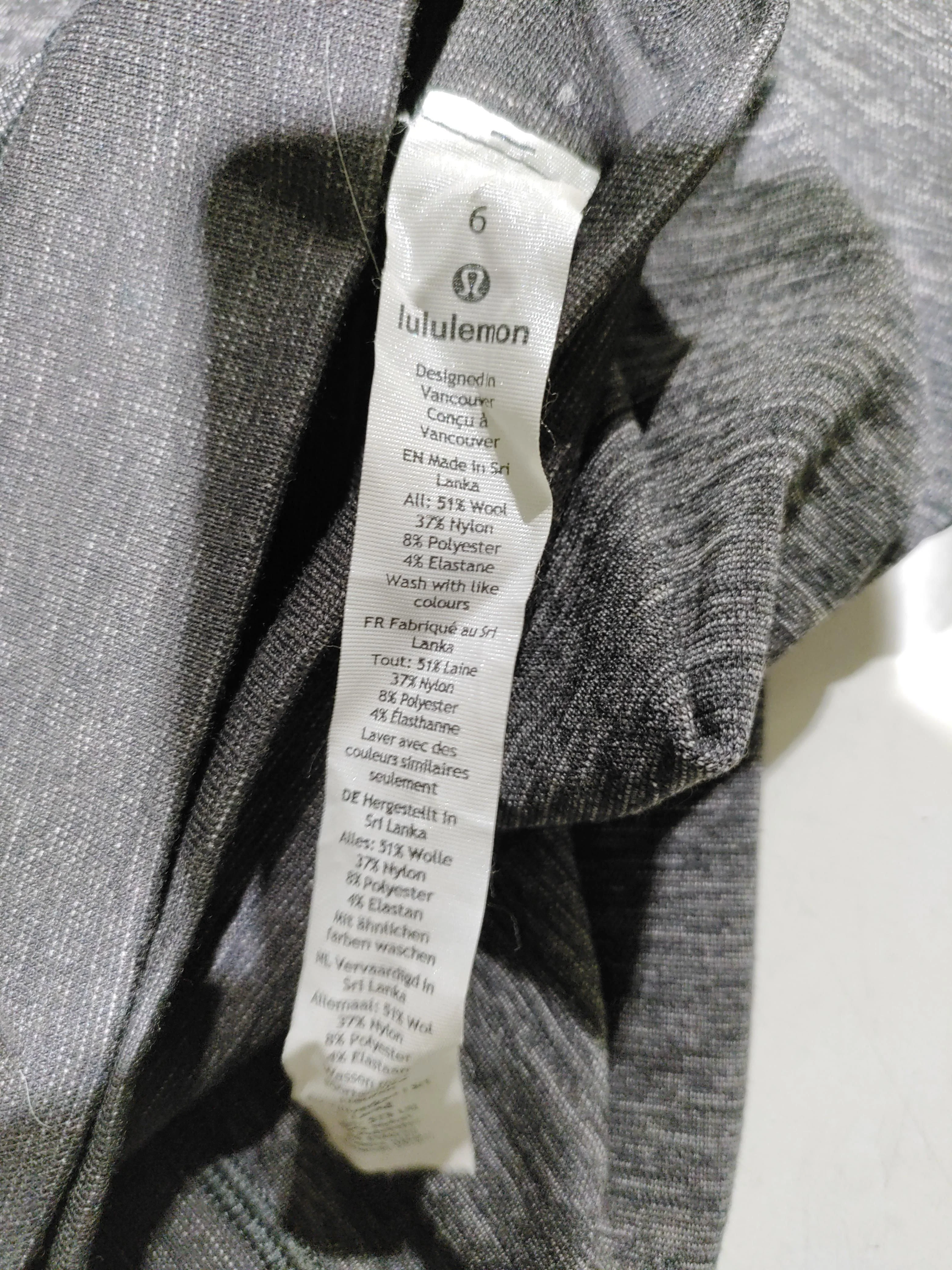 Lululemon Women's Sports Bottoms UK 10 Grey Wool - Image 6
