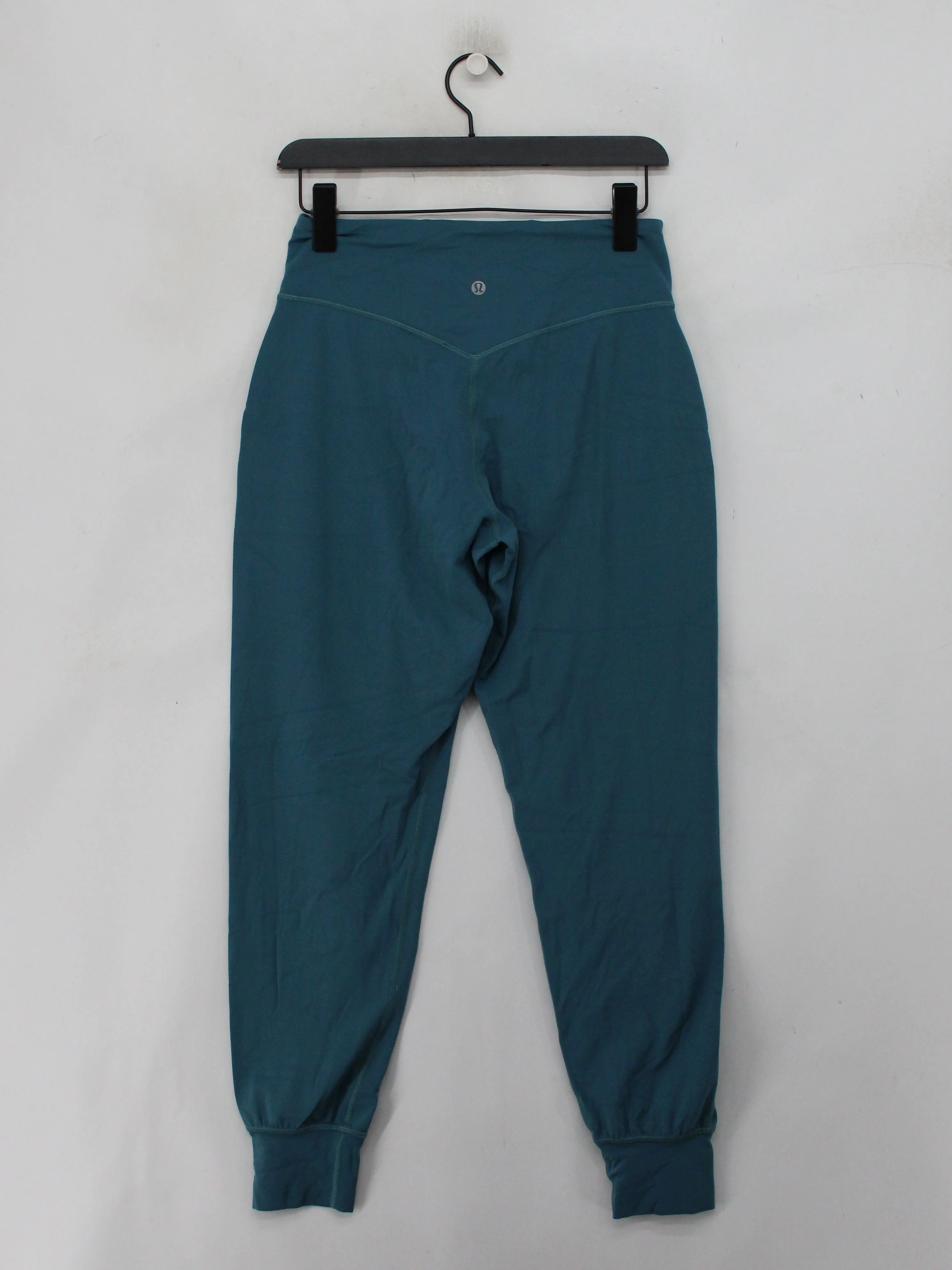 Lululemon Women's Sports Bottoms UK 12 Blue Nylon with Elastane Sweatpants - Image 2