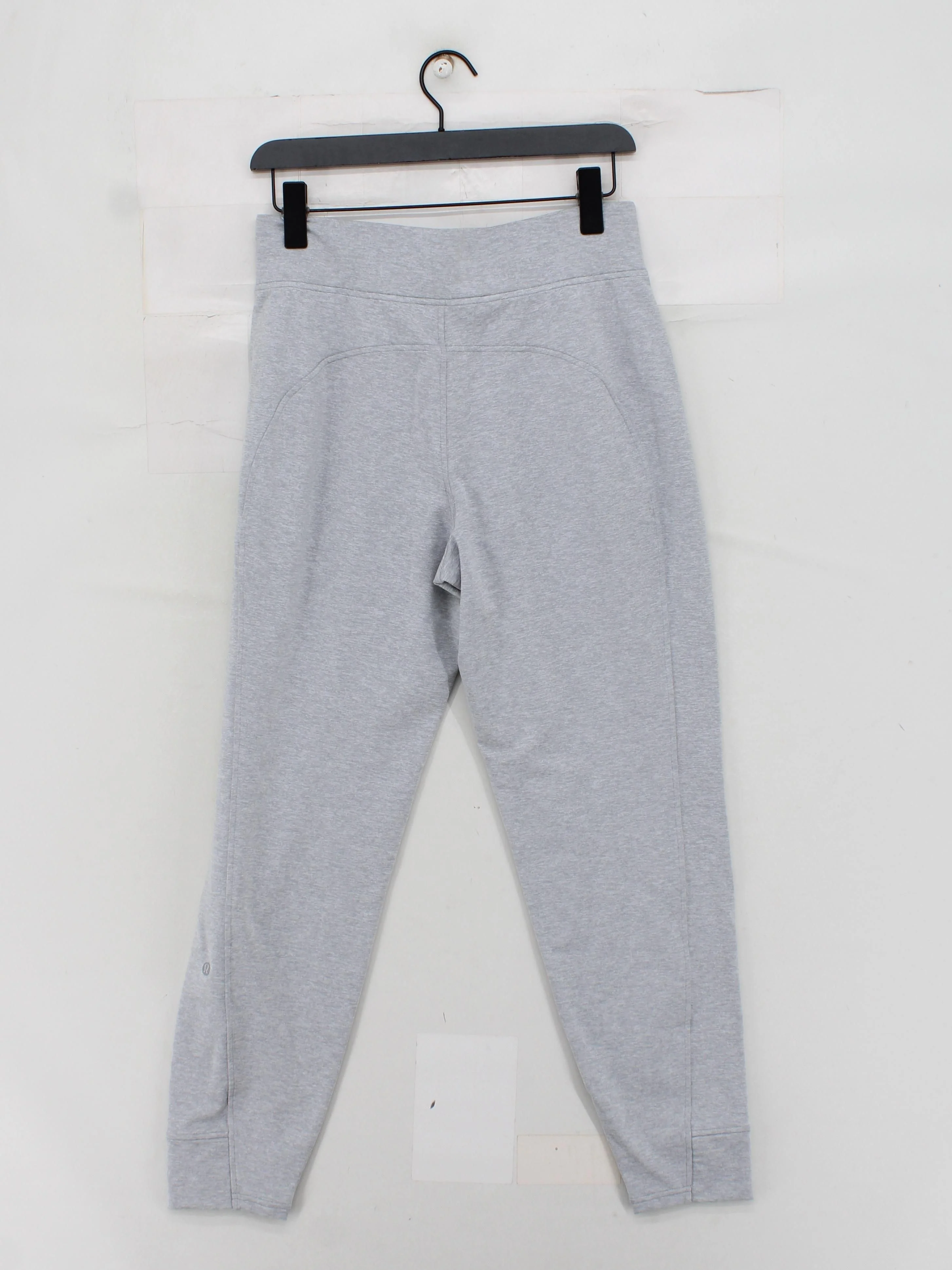 Lululemon Women's Sports Bottoms UK 12 Grey Polyester with Elastane Sweatpants - Image 2