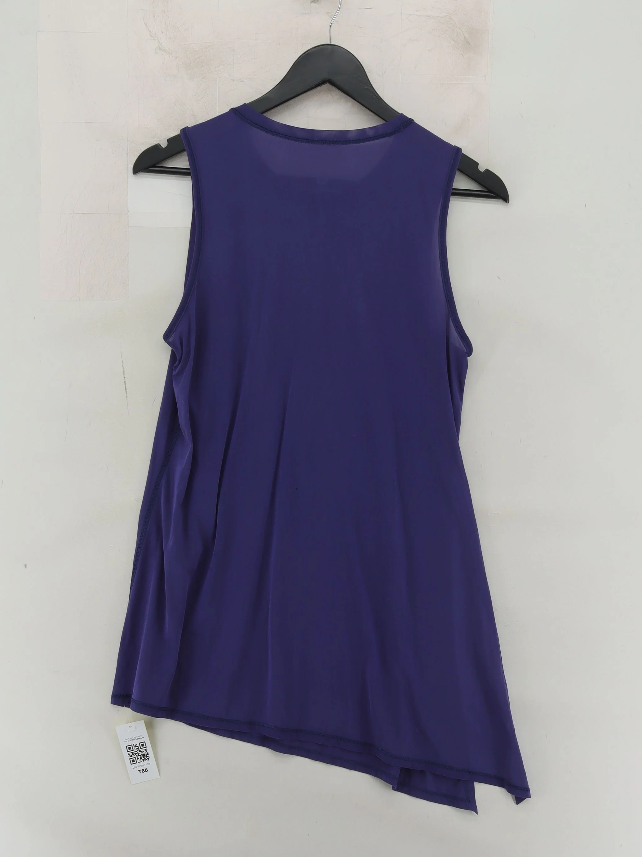 Lululemon Women's T-Shirt L Purple 100% Other Sleeveless Basic - Image 2
