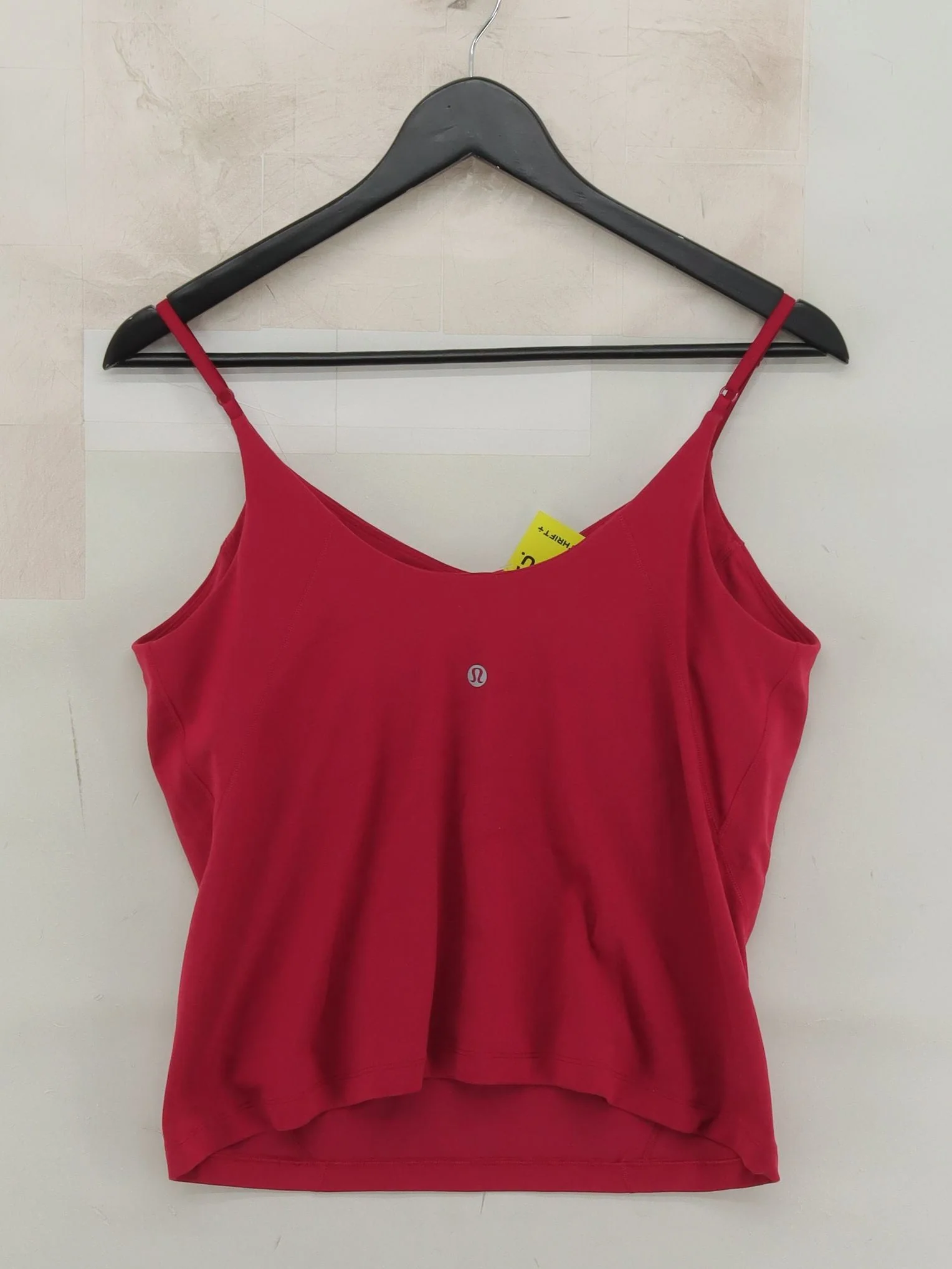 Lululemon Women's T-Shirt L Red 100% Other Sleeveless V-Neck Camisole - Image 2