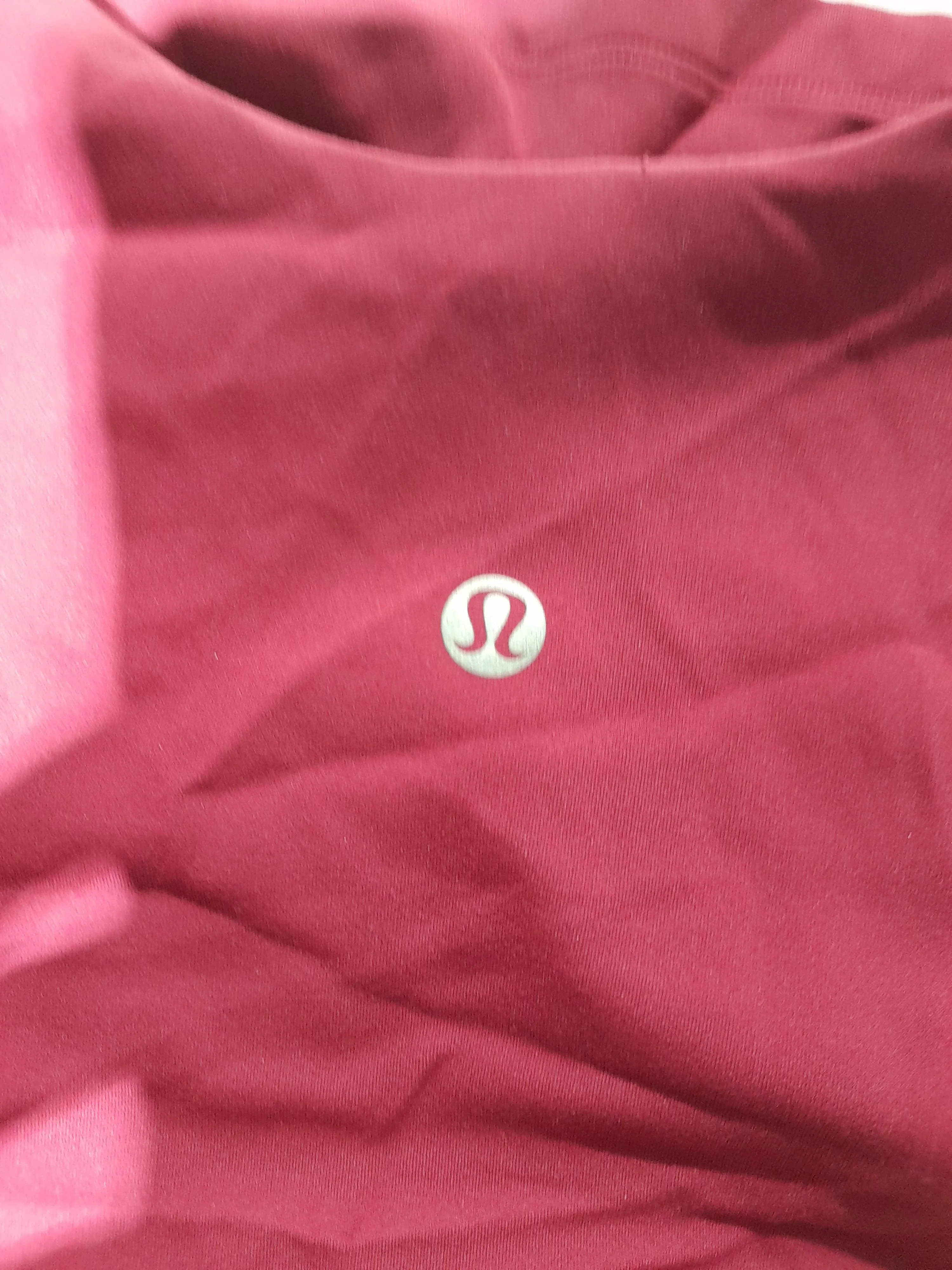 Lululemon Women's T-Shirt L Red 100% Other Sleeveless V-Neck Camisole - Image 5