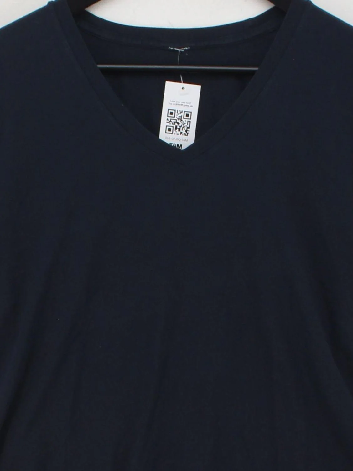 Lululemon Women's T-Shirt M Blue 100% Cotton Short Sleeve V-Neck Basic - Image 3